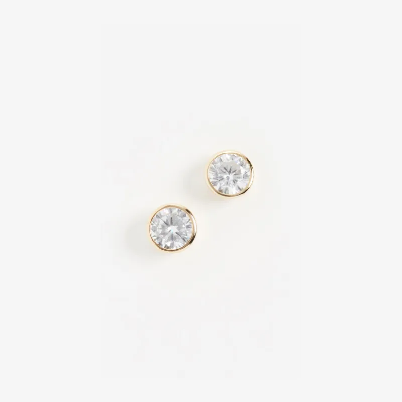 Solitaire Bezel Stud made by Shashi