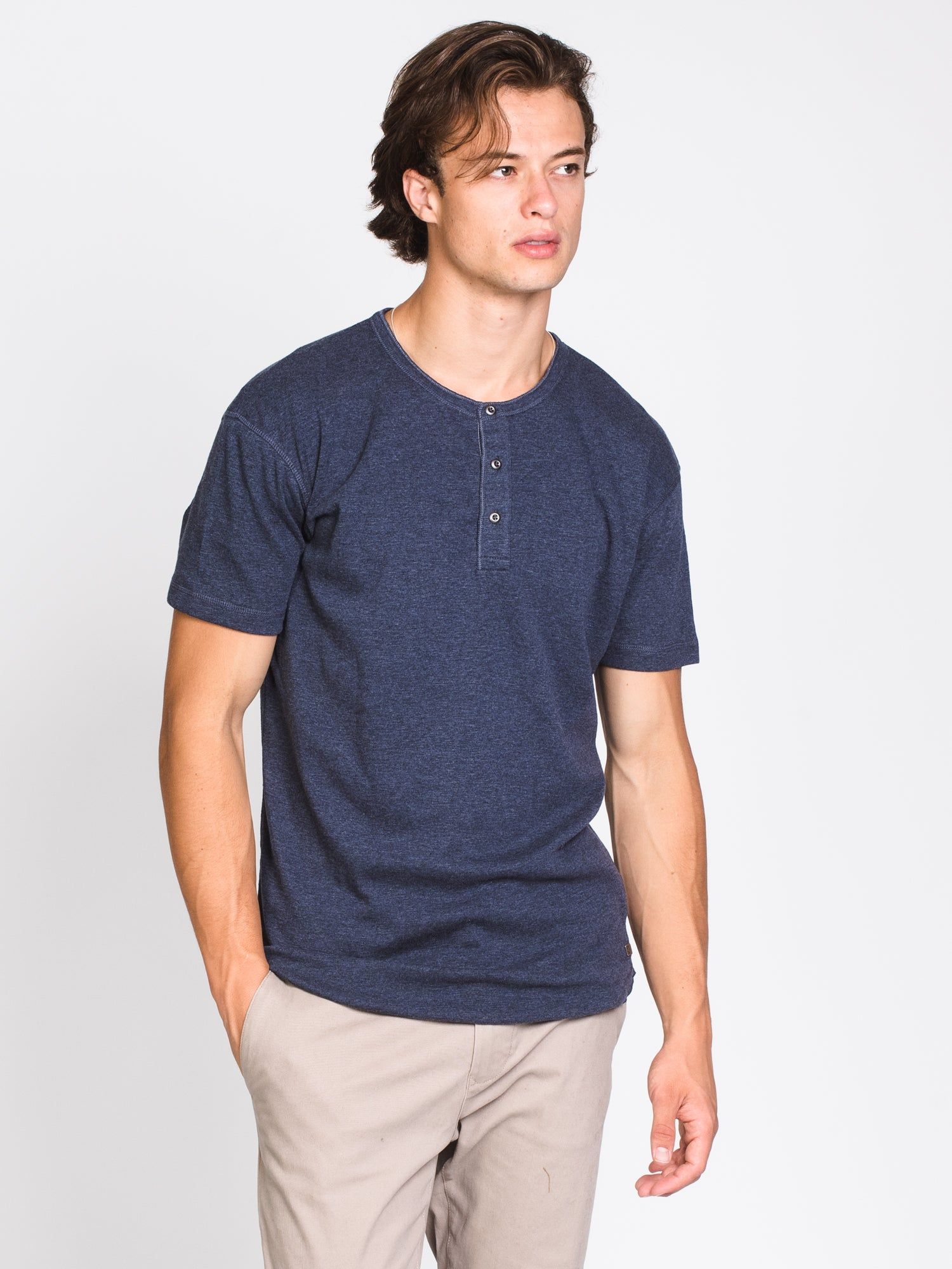 MENS LONGLINE SLUB HENLEY - CLEARANCE sold by Boathouse