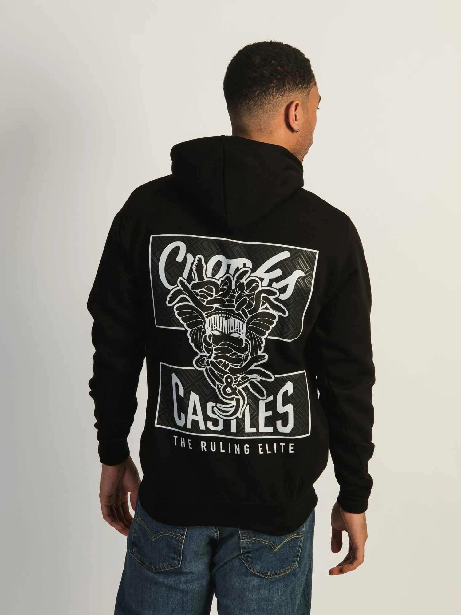 CROOKS & CASTLES PRINT MEDUSA PULLOVER HOODIE sold by Boathouse