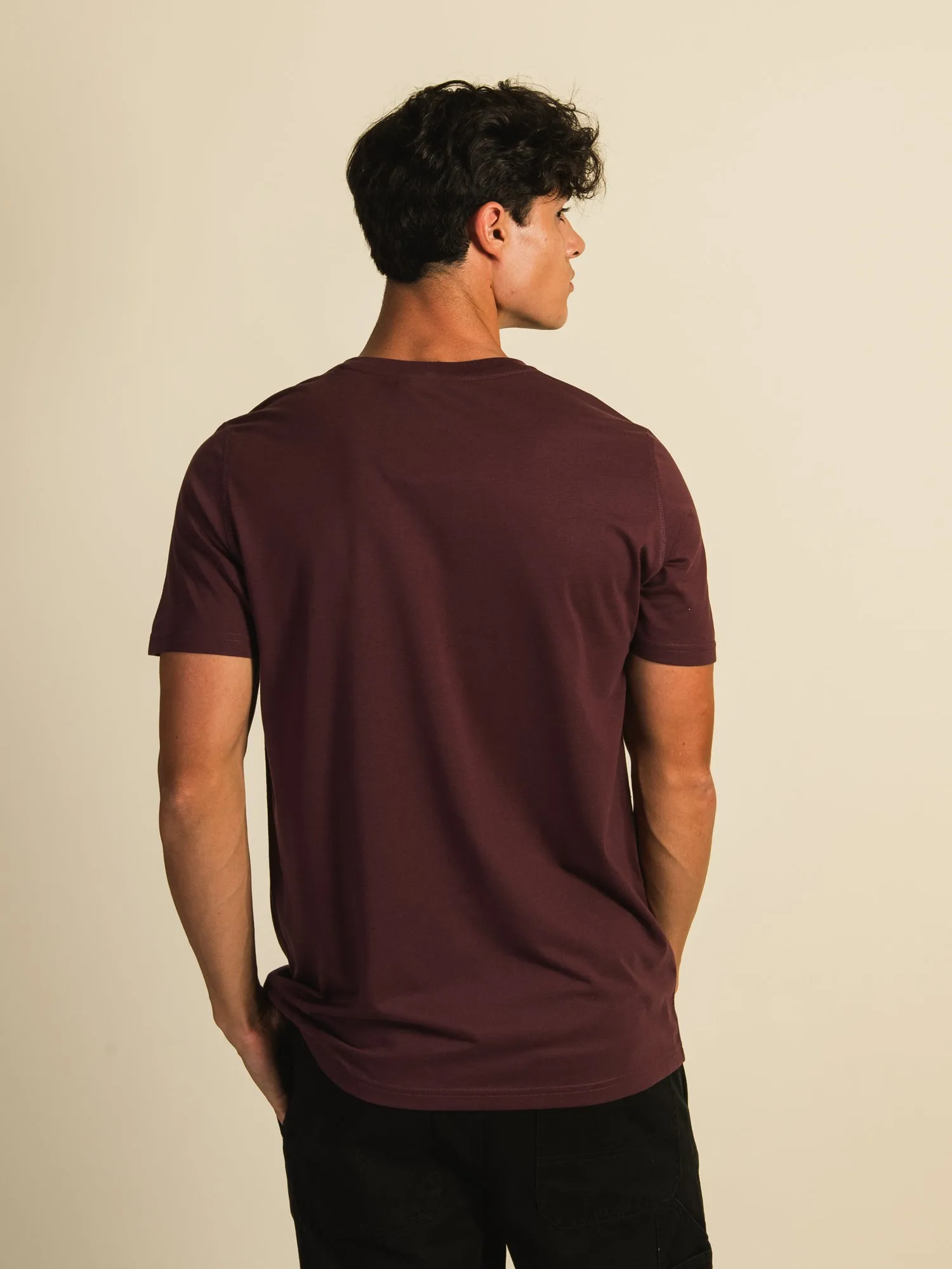 VICTOR V-NECK TEE - MERLOT - CLEARANCE sold by Boathouse product image thumbnail 2