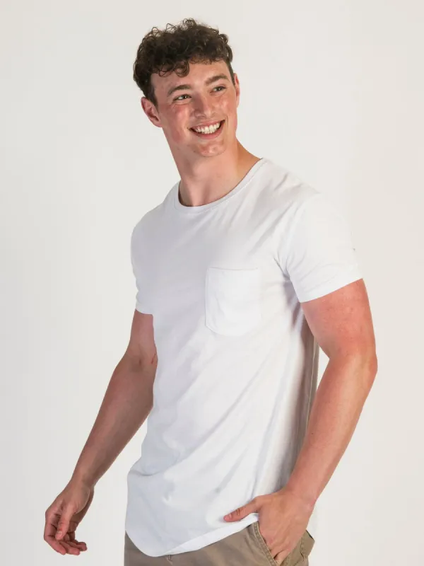 Bundle Item - LONGLINE TEE - WHITE sold by Boathouse