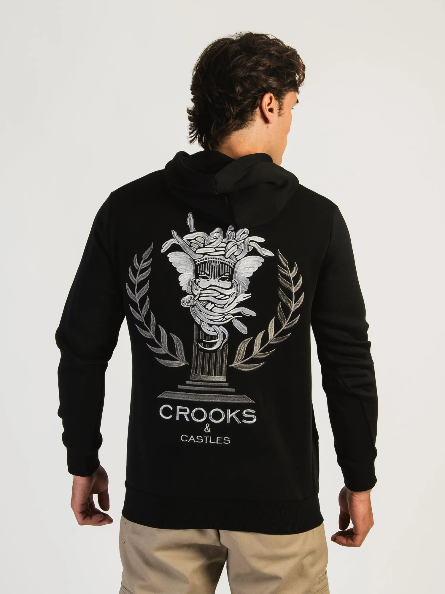 CROOKS & CASTLES COLLEGIATE EMBROIDERED PULLOVER HOODIE sold by Boathouse