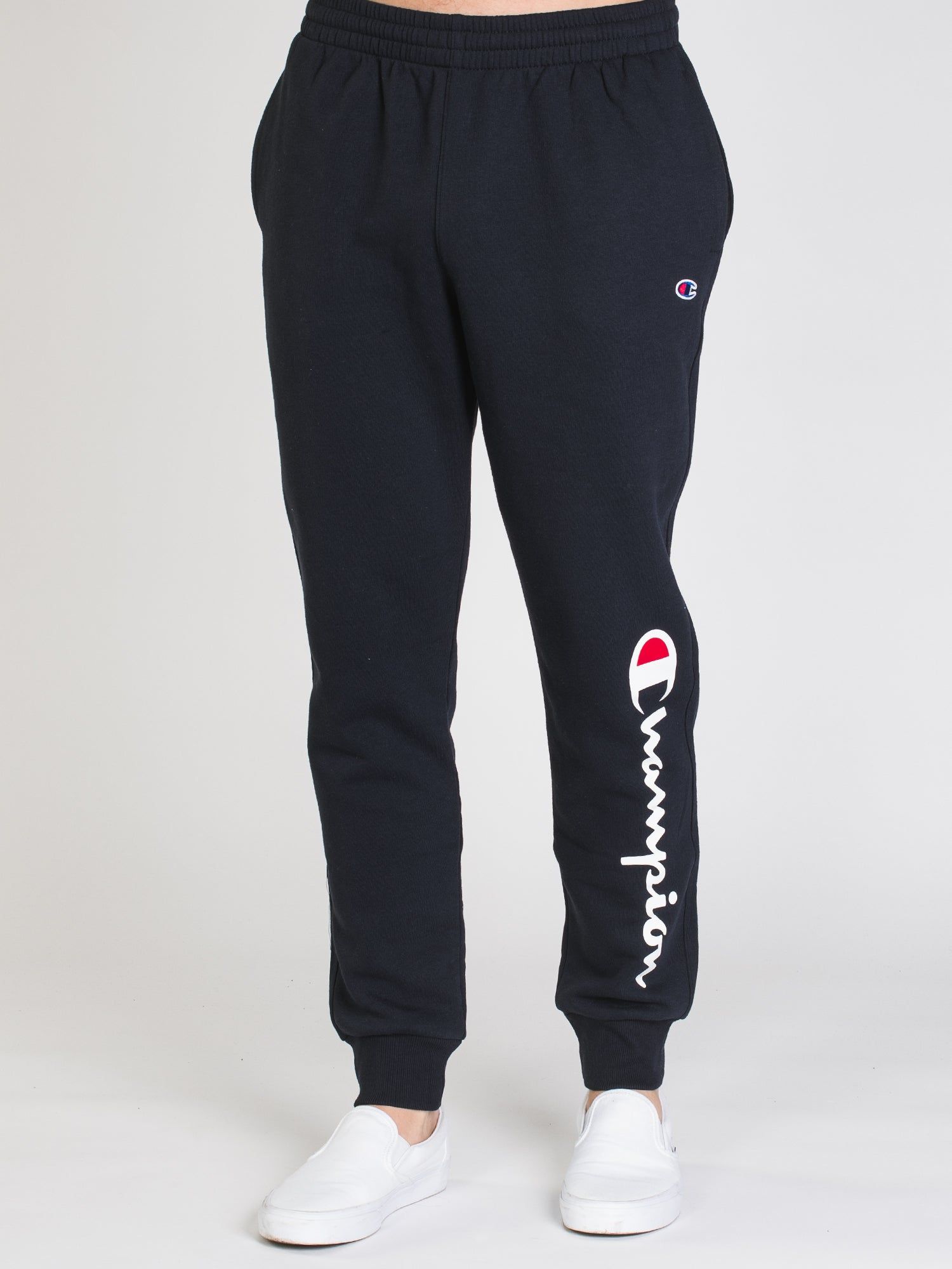 CHAMPION POWERBLEND GRAPHIC SCRIPT JOGGER - CLEARANCE sold by Boathouse