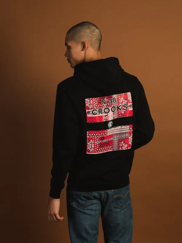 CROOKS & CASTLES BANDANA FILL KLEPTO HOODIE - CLEARANCE sold by Boathouse