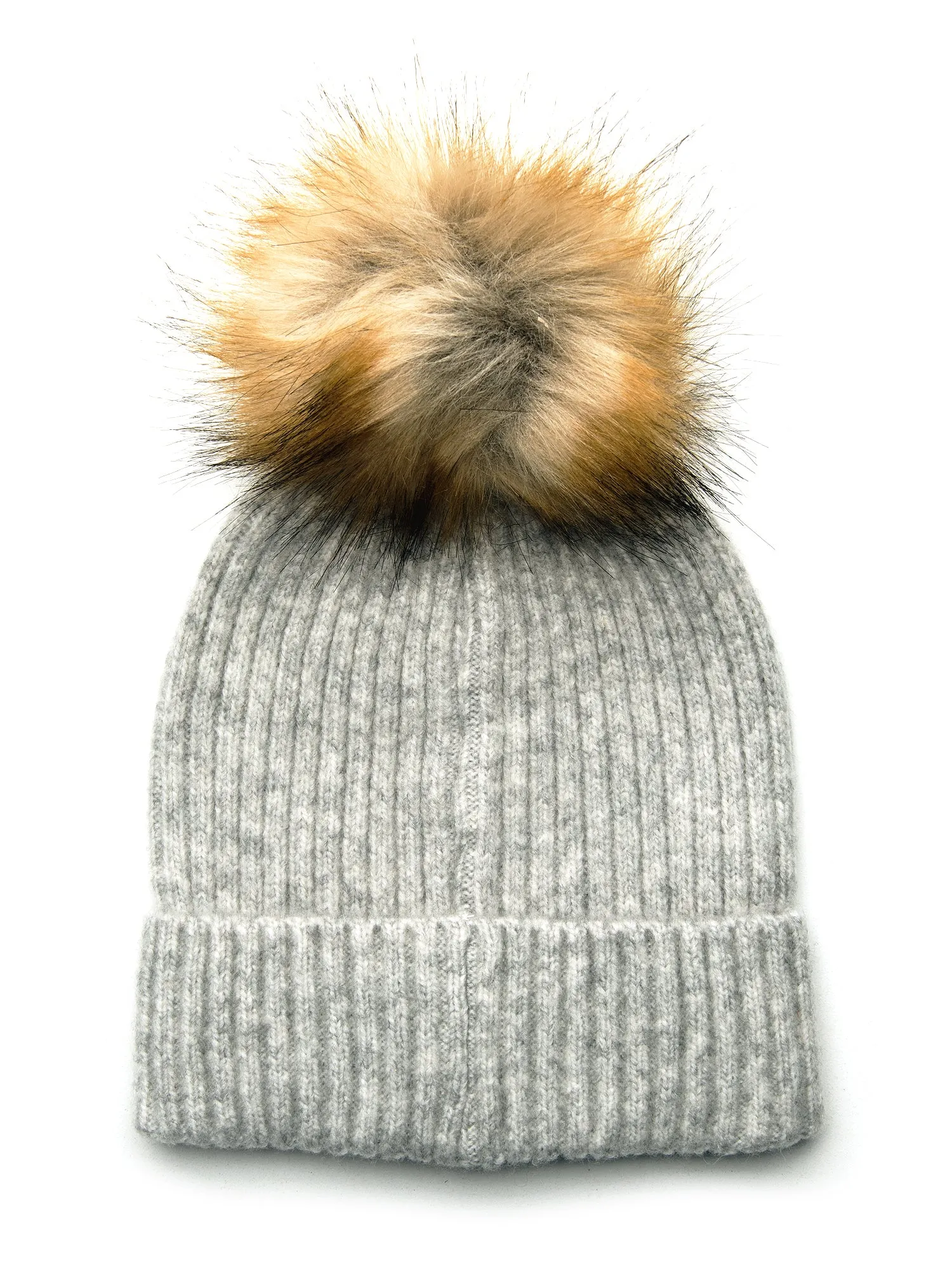 HARLOW RIBBED FAUX FUR POM - CLEARANCE sold by Boathouse