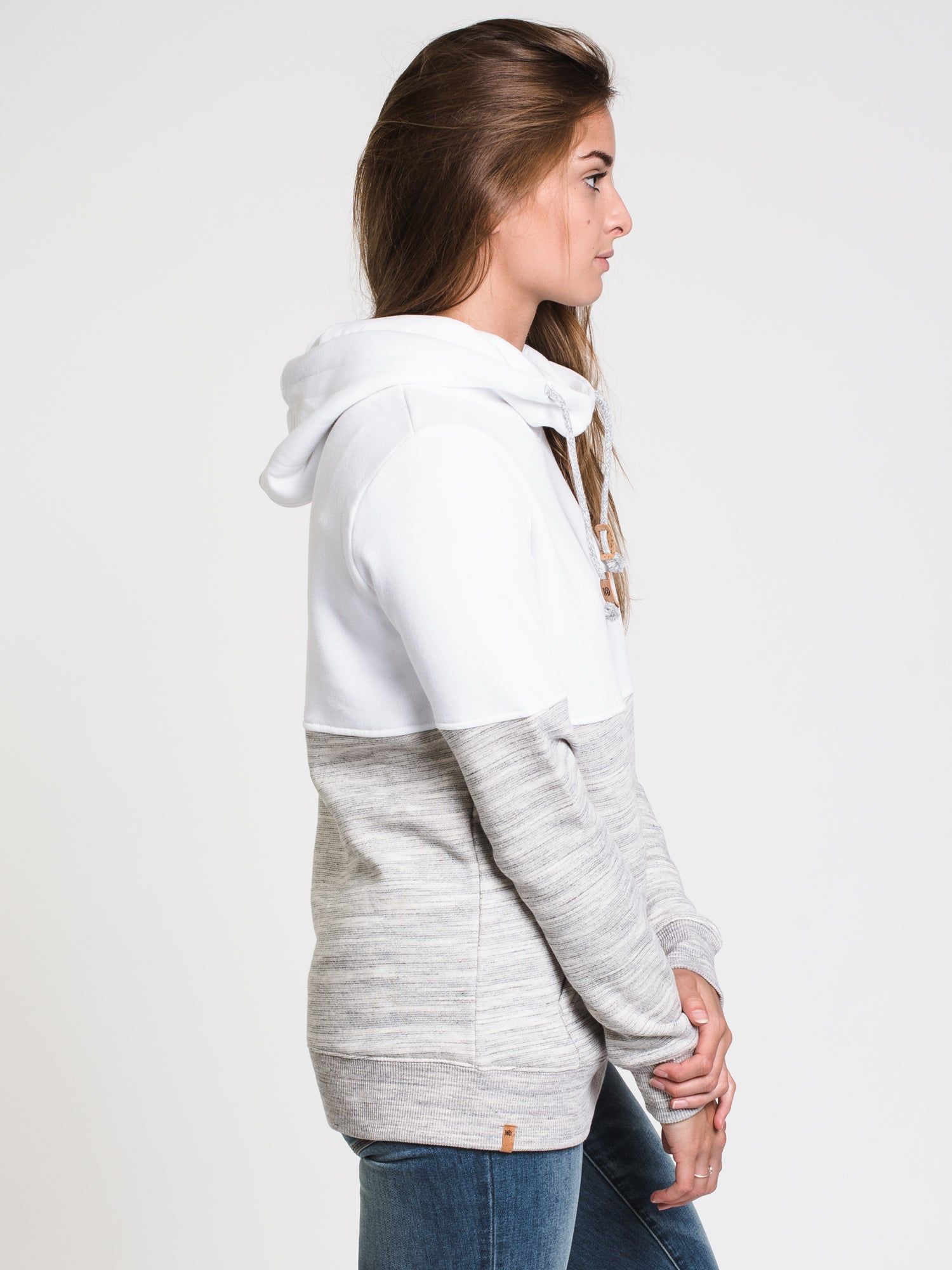 TENTREE BLOCKED BANSHEE CORK PATCH HOODIE-G/W - CLEARANCE sold by Boathouse product image thumbnail 3