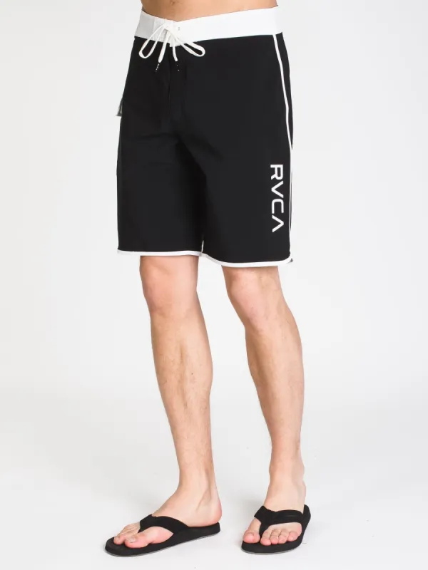 MENS EASTERN 20' TRUNK - BLK/WHT - CLEARANCE made by RVCA