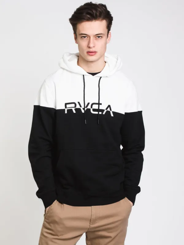 MENS ACE COLOURBLOCK PULLOVER HOODIE - BLK/WHT - CLEARANCE sold by Boathouse