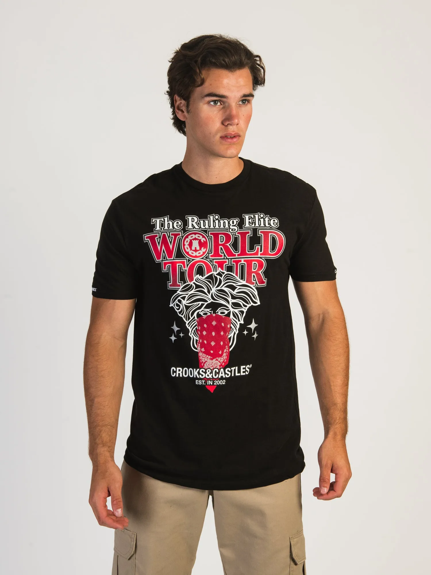 CROOKS & CASTLES WORLD TOUR T-SHIRT - CLEARANCE sold by Boathouse product image thumbnail 2