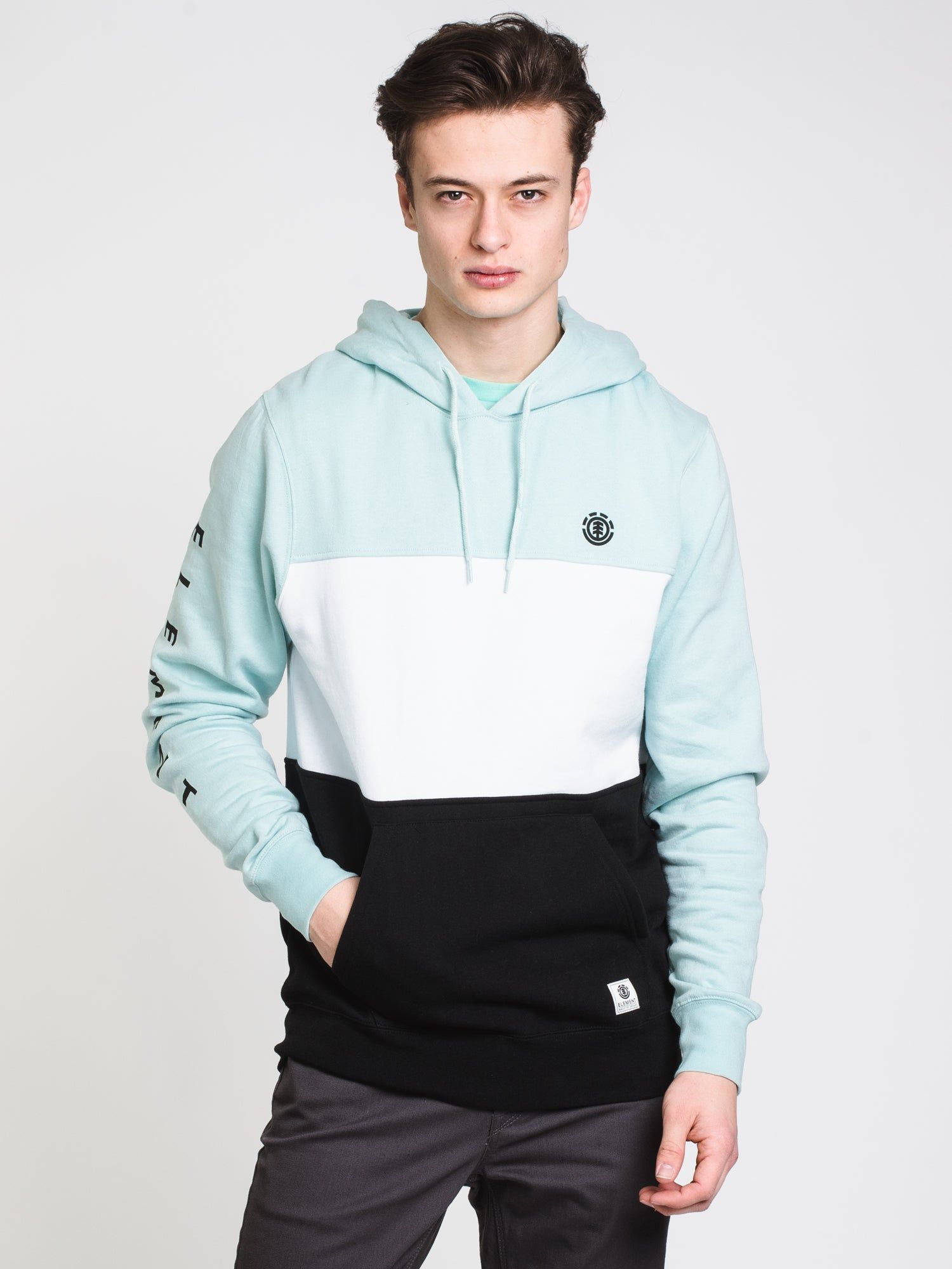 MENS BLAZER PULLOVER HOODIE - MINT/BLACK - CLEARANCE sold by Boathouse