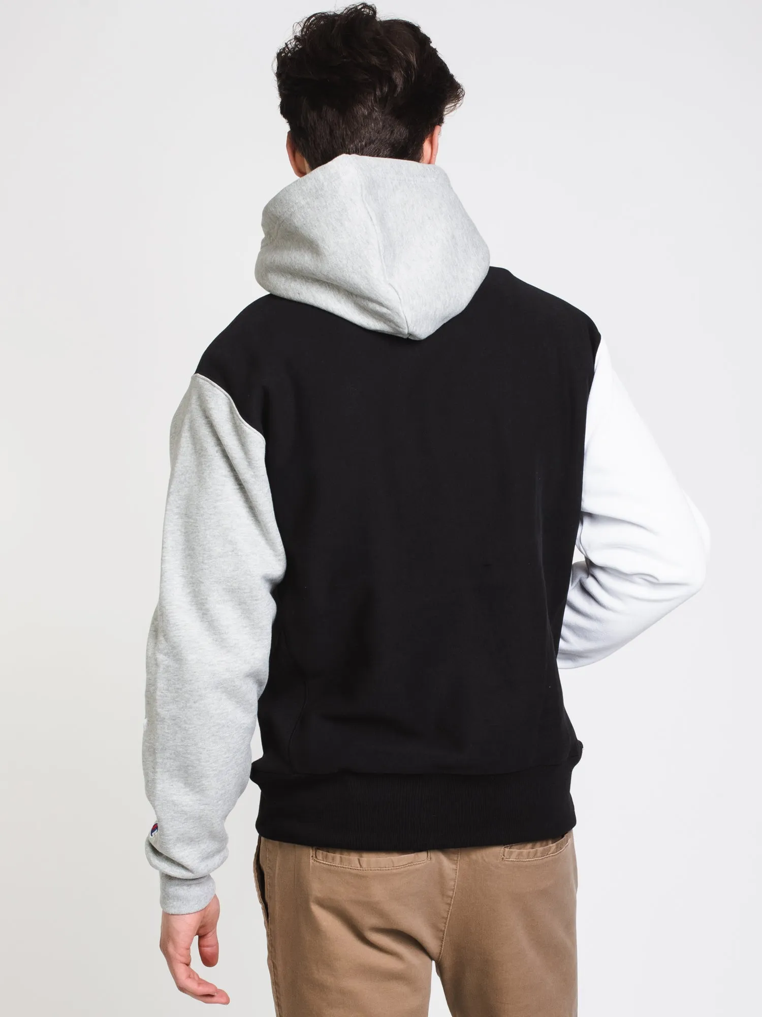 MENS RW 'C' COLOURBLOCK PULLOVER HOODIE - BLACK - CLEARANCE sold by Boathouse product image thumbnail 3