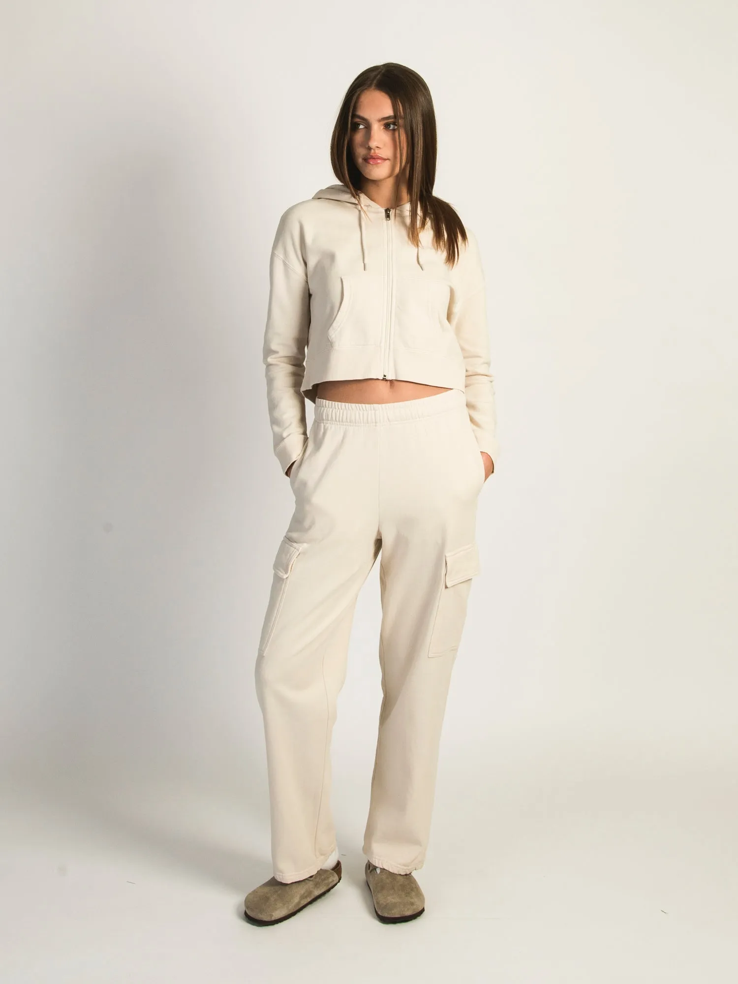 HARLOW ANDI CARGO SWEATPANTS - CREAM - CLEARANCE sold by Boathouse product image thumbnail 2