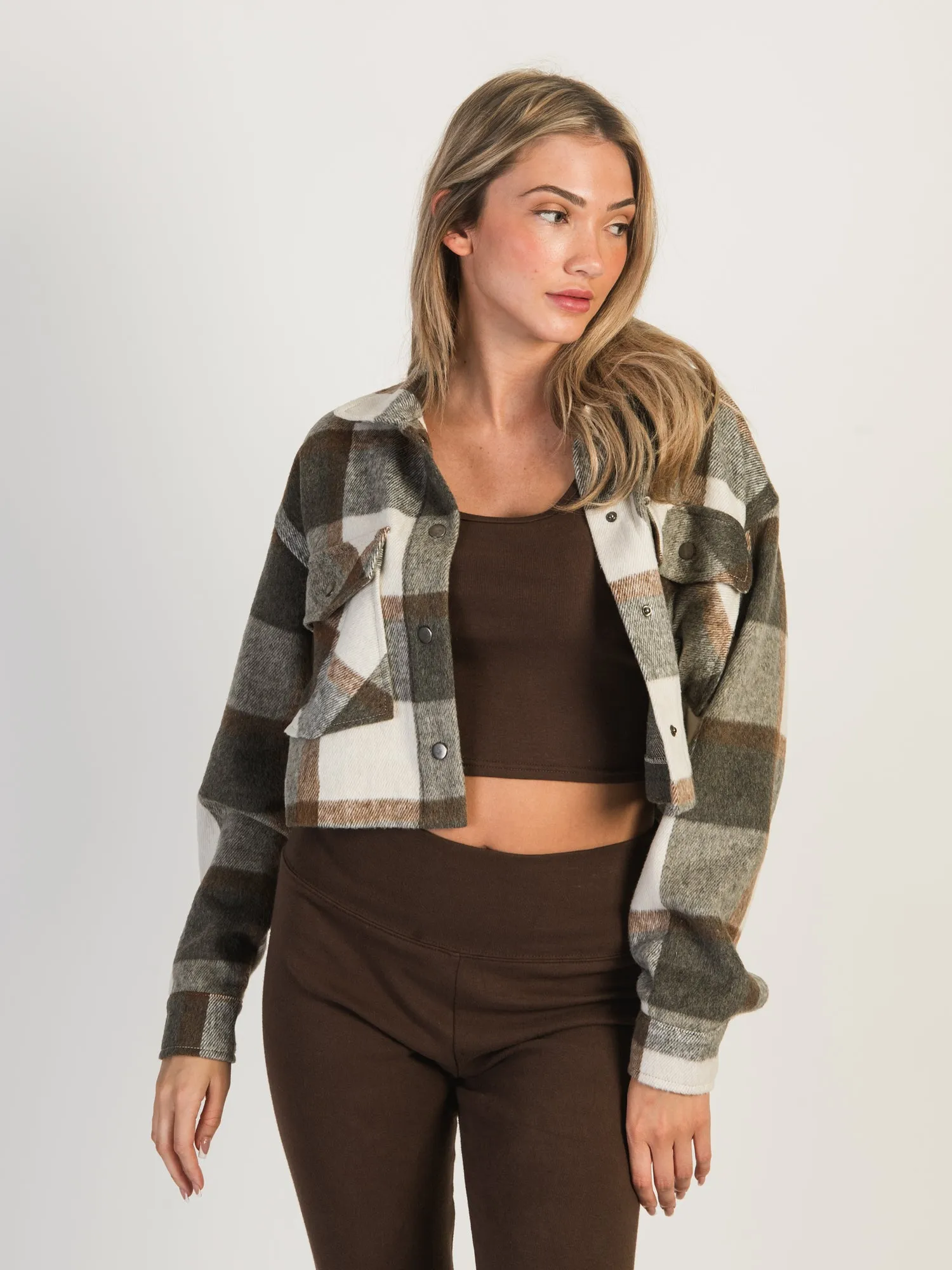 HARLOW BRITTANY CROPPED JACKET - GREY/WHITE - CLEARANCE sold by Boathouse product image thumbnail 2