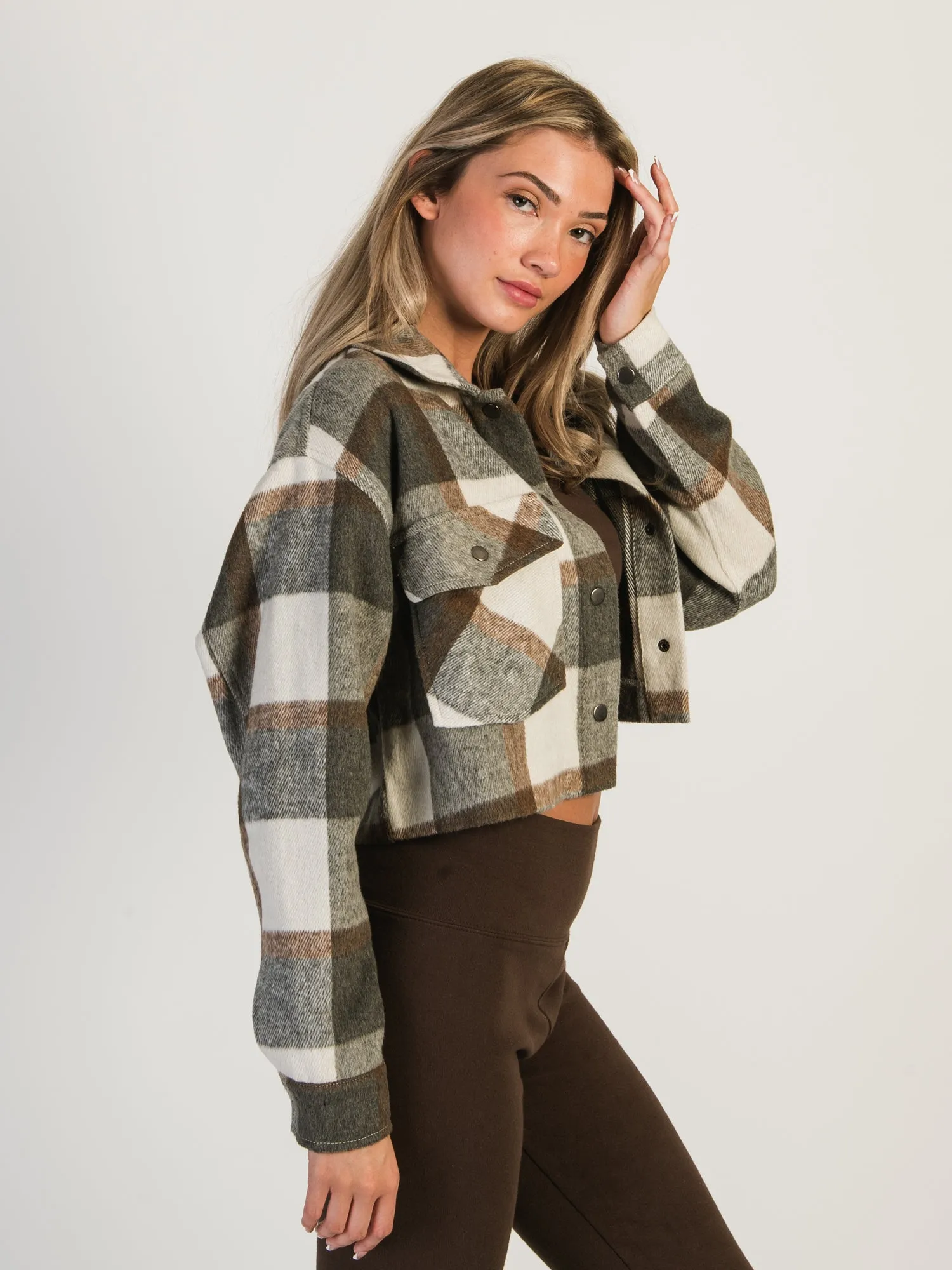 HARLOW BRITTANY CROPPED JACKET - GREY/WHITE - CLEARANCE sold by Boathouse product image thumbnail 3