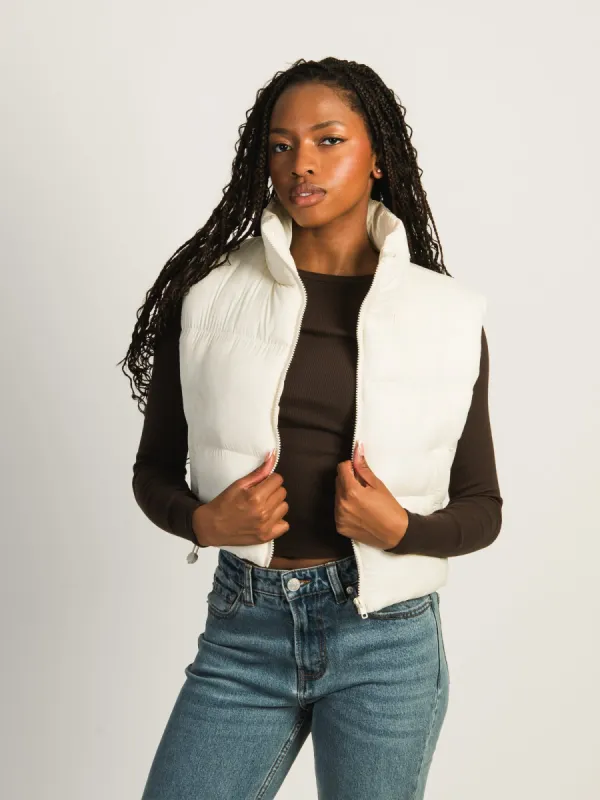 HARLOW PEGGY PUFFER VEST - CREAM sold by Boathouse