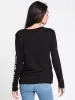 WOMENS VARSITY HER LONG SLEEVE TEE - BLACK - CLEARANCE sold by Boathouse