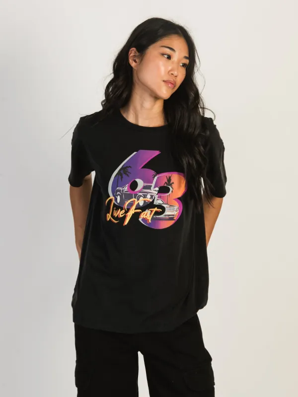 HARLOW BOYFRIEND SCREEN T-SHIRT - BLACK - CLEARANCE sold by Boathouse