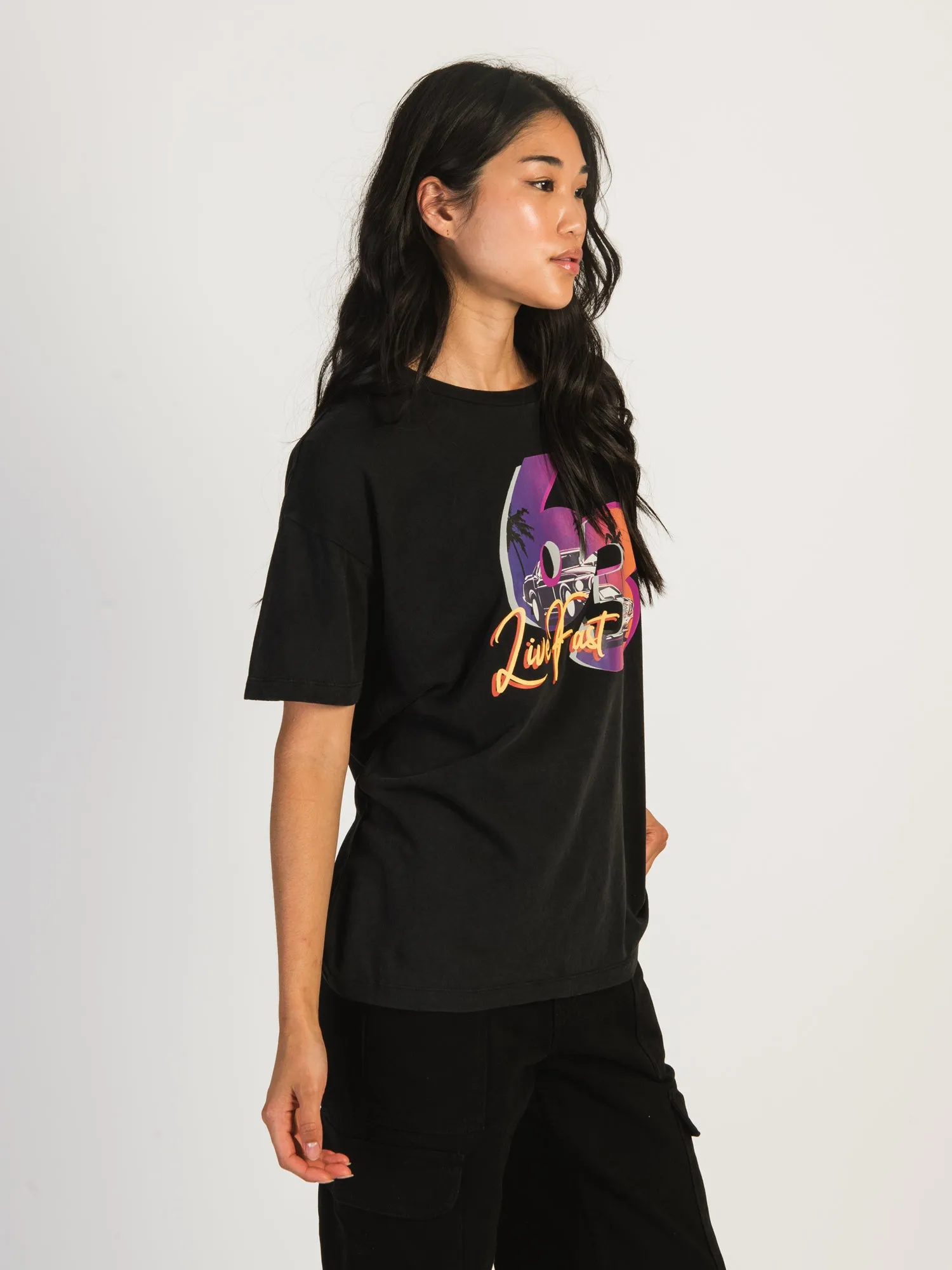 HARLOW BOYFRIEND SCREEN T-SHIRT - BLACK - CLEARANCE sold by Boathouse product image thumbnail 2