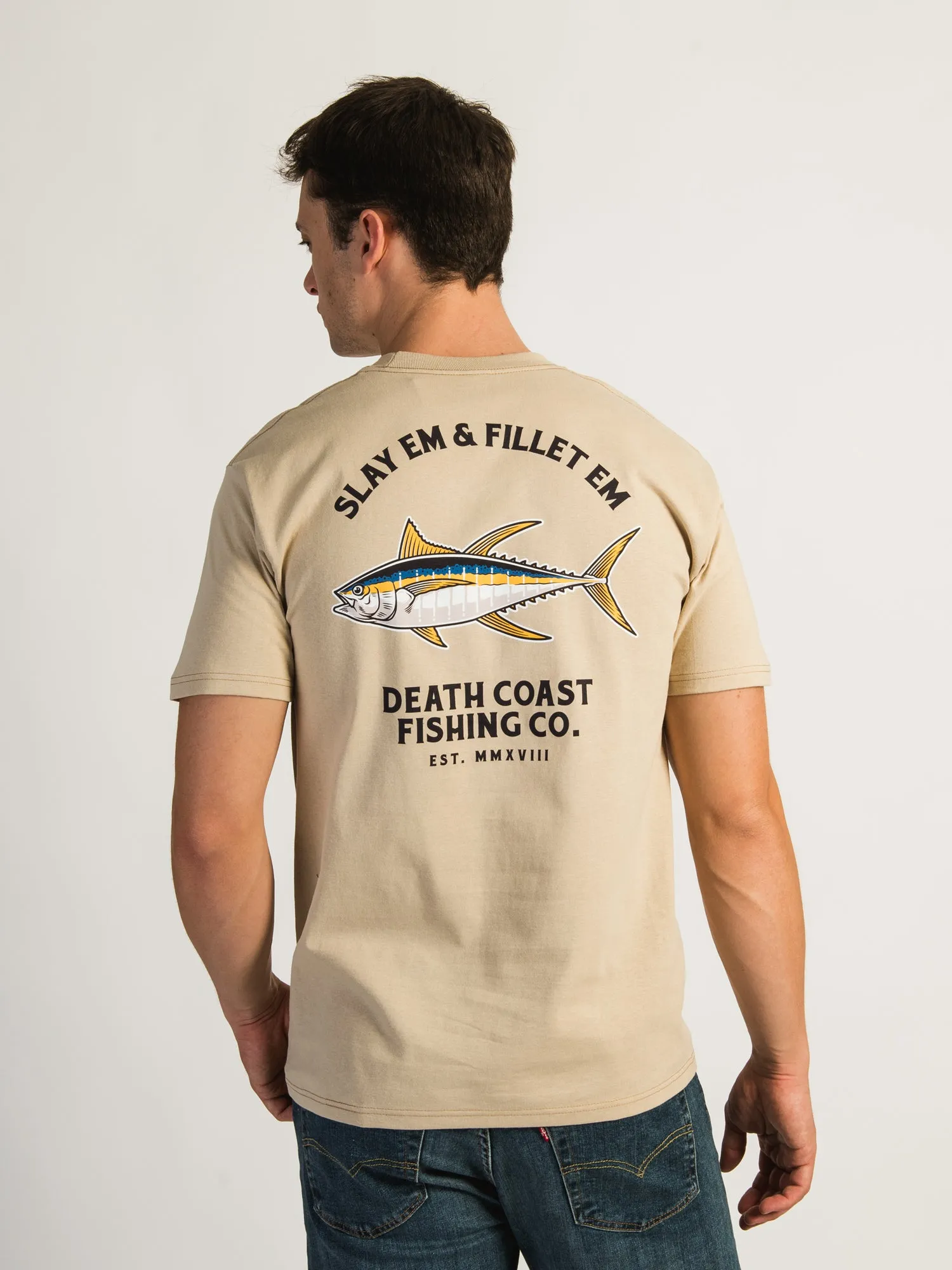 DEATH COAST SUPPLY SLAY EM AND FILLET EM T-SHIRT sold by Boathouse