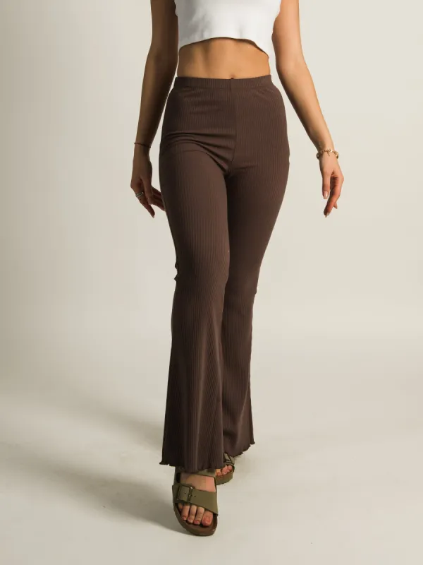 HARLOW RIBBED FLARE PANT  - CLEARANCE sold by Boathouse