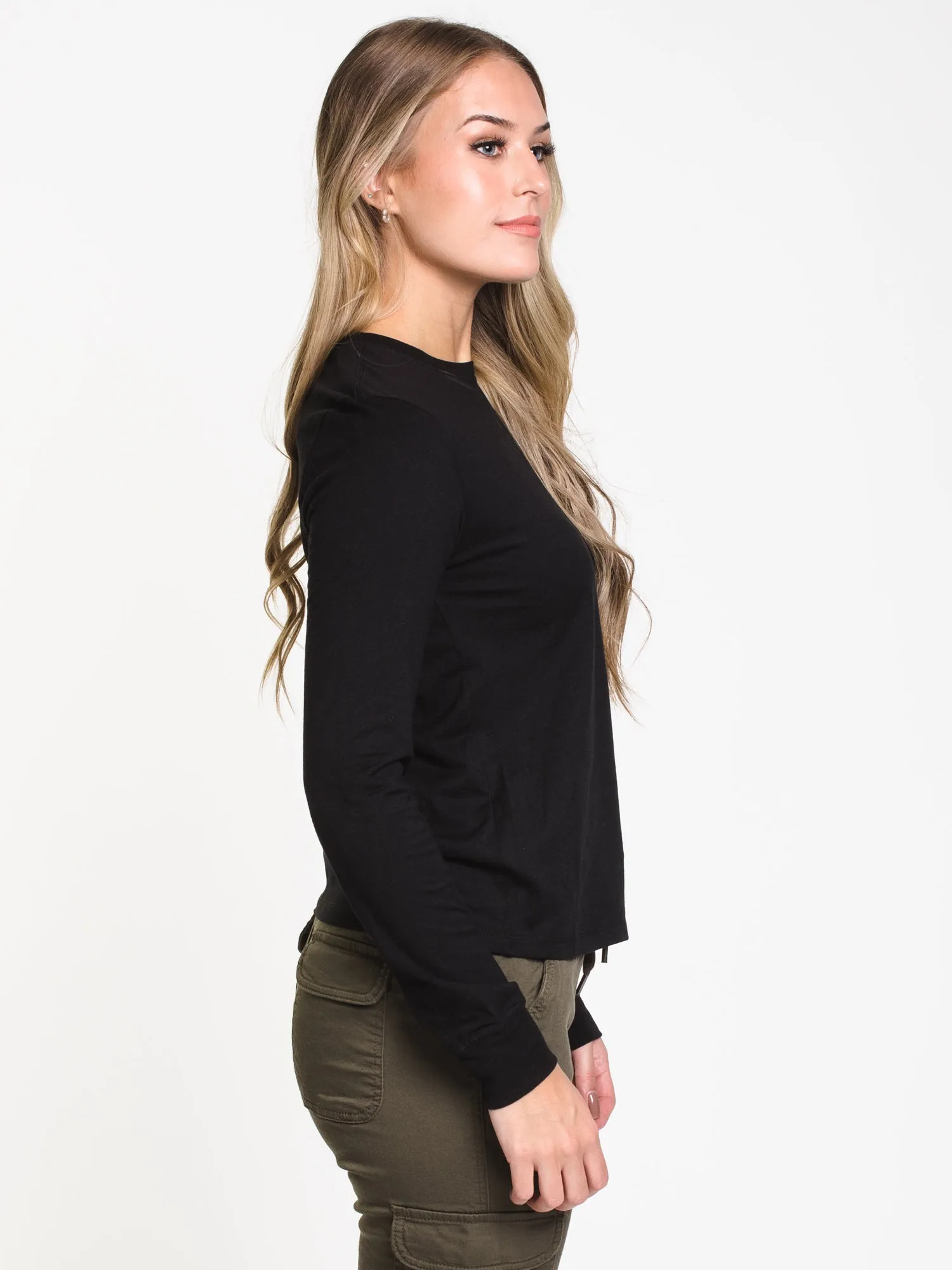 CHAMPION CLASSIC LONG SLEEVE T-SHIRT - BLACK - CLEARANCE sold by Boathouse product image thumbnail 3