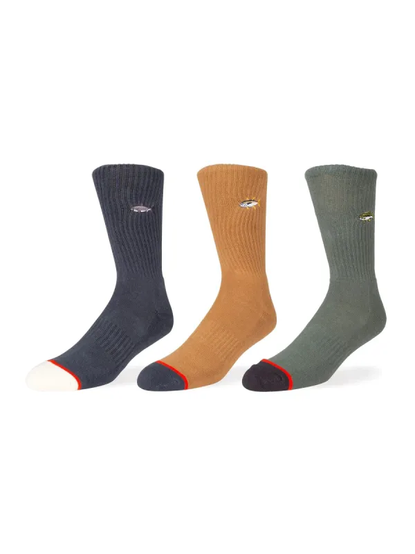 SALTY CREW FISHSTICKS SOCKS 3 PACK made by Boathouse