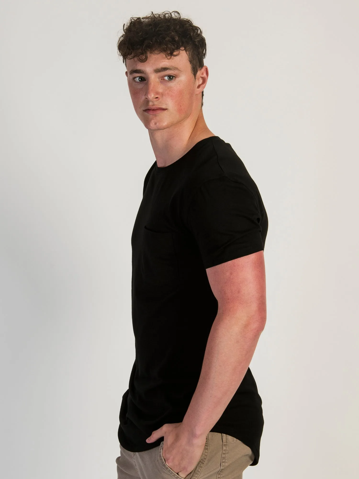 LONGLINE TEE - BLACK sold by Boathouse product image thumbnail 3