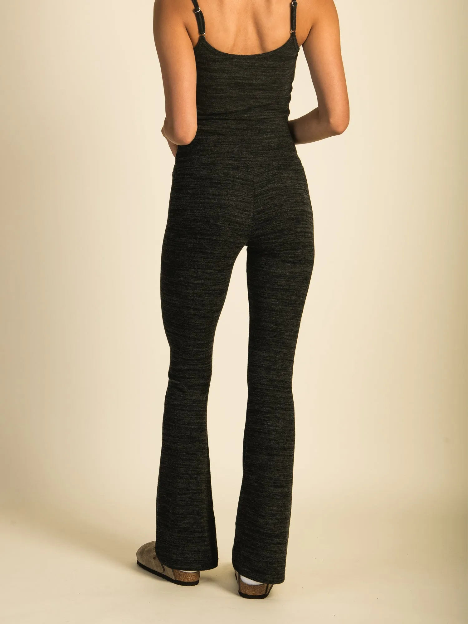 HARLOW MARIE LOUNGE FLARE PANT - HEATHER CHARCOAL - CLEARANCE sold by Boathouse product image thumbnail 5