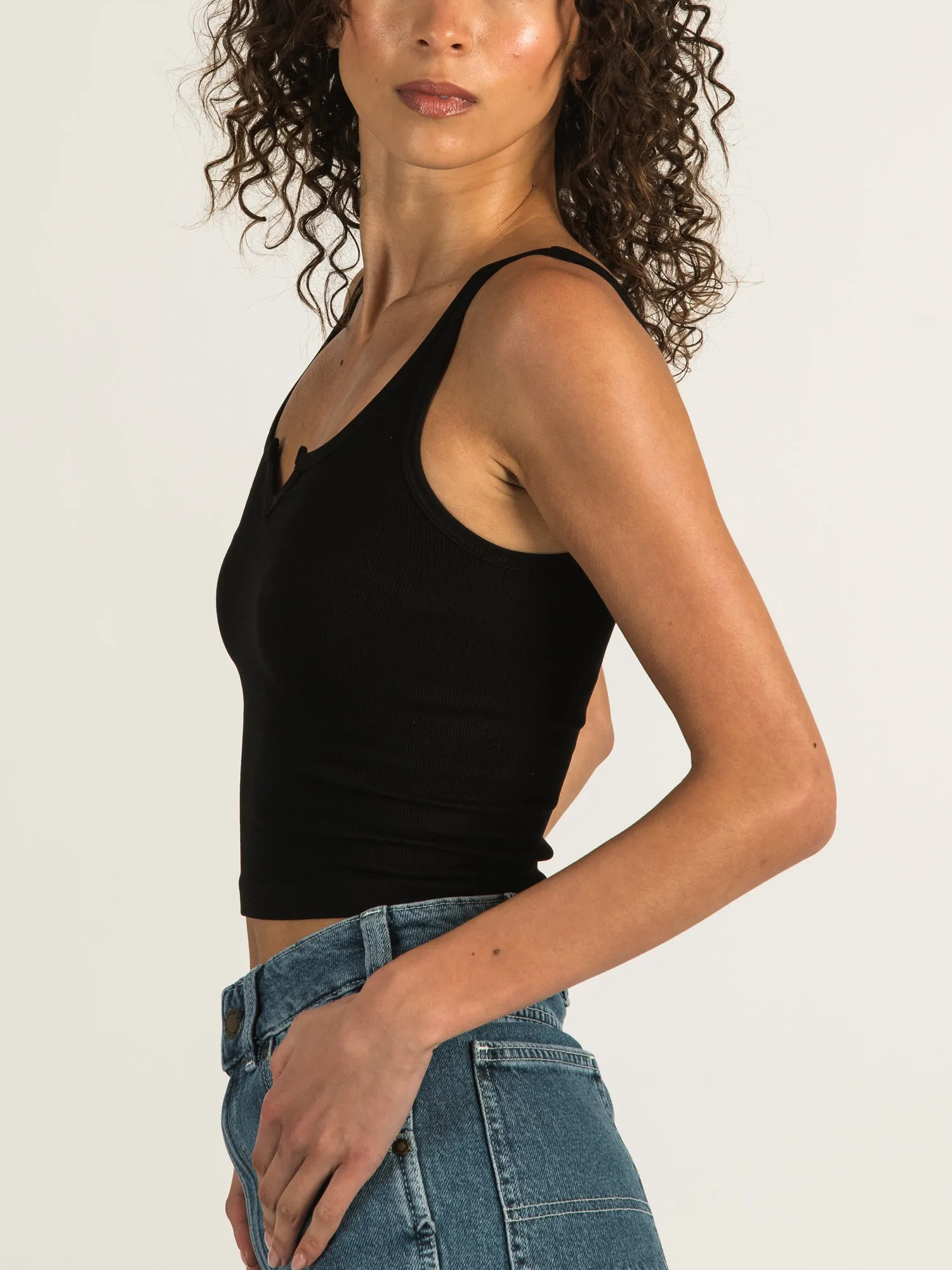 DYNAMIC RIB CENTER CUT CROP TANK - CLEARANCE sold by Boathouse product image thumbnail 2