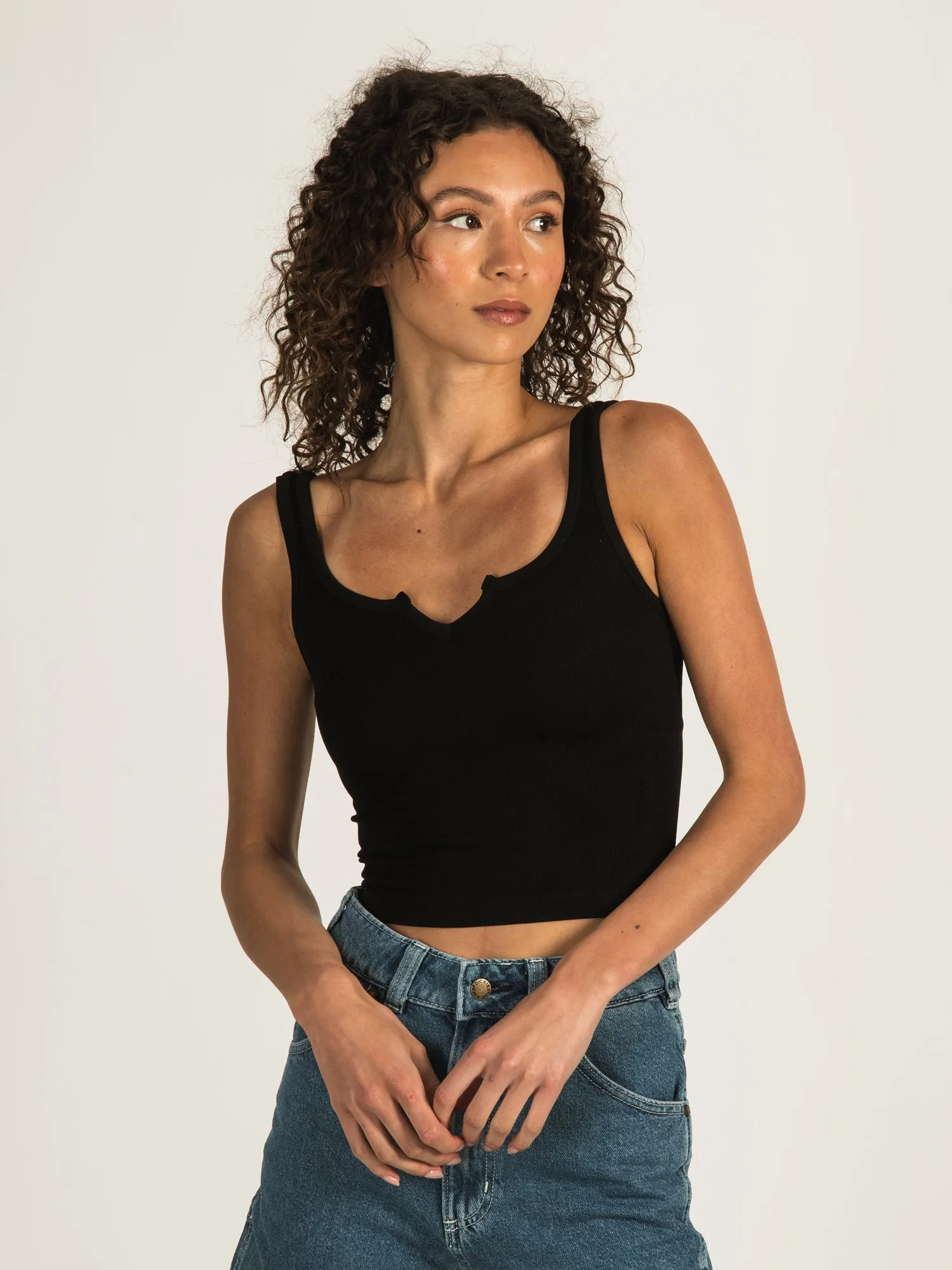 DYNAMIC RIB CENTER CUT CROP TANK - CLEARANCE sold by Boathouse product image thumbnail 4