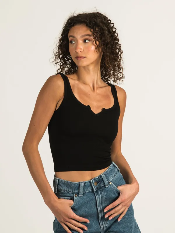 DYNAMIC RIB CENTER CUT CROP TANK  - CLEARANCE sold by Boathouse