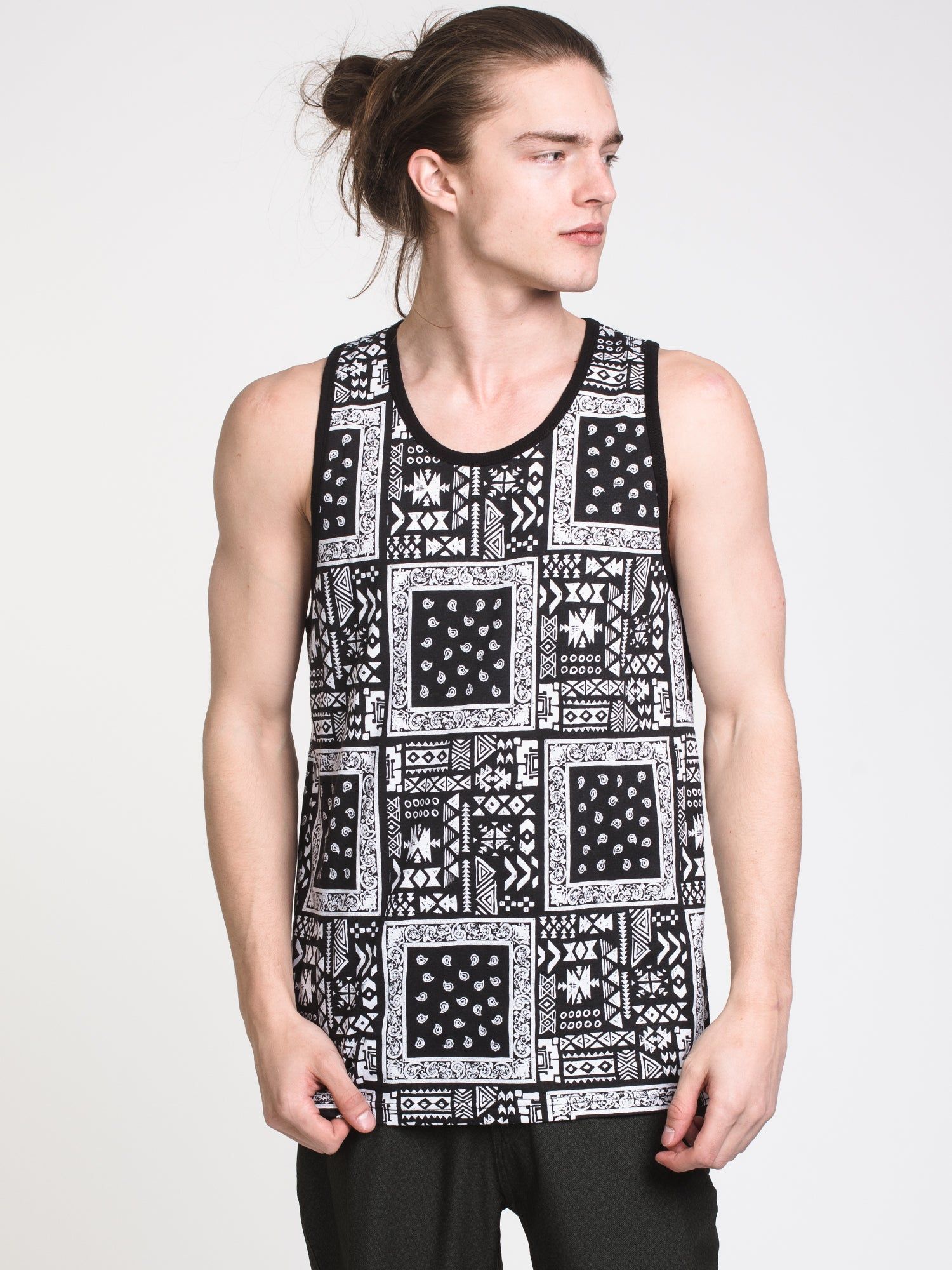 MENS HEFF PRINT TANK - CLEARANCE sold by Boathouse product image thumbnail 2
