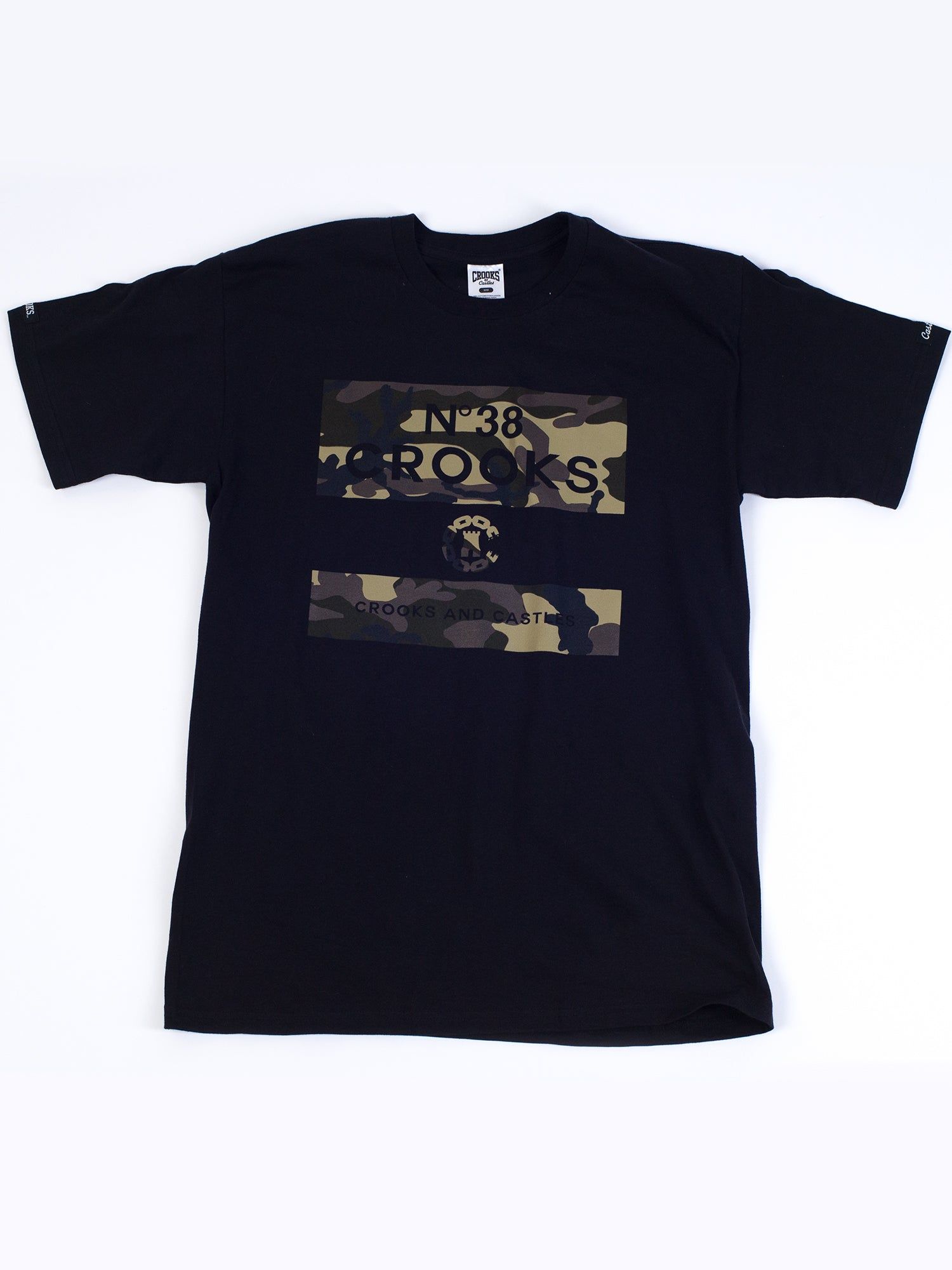 MENS KLEPTO CAMO SHORT SLEEVE T-SHIRT - BLACK - CLEARANCE sold by Boathouse