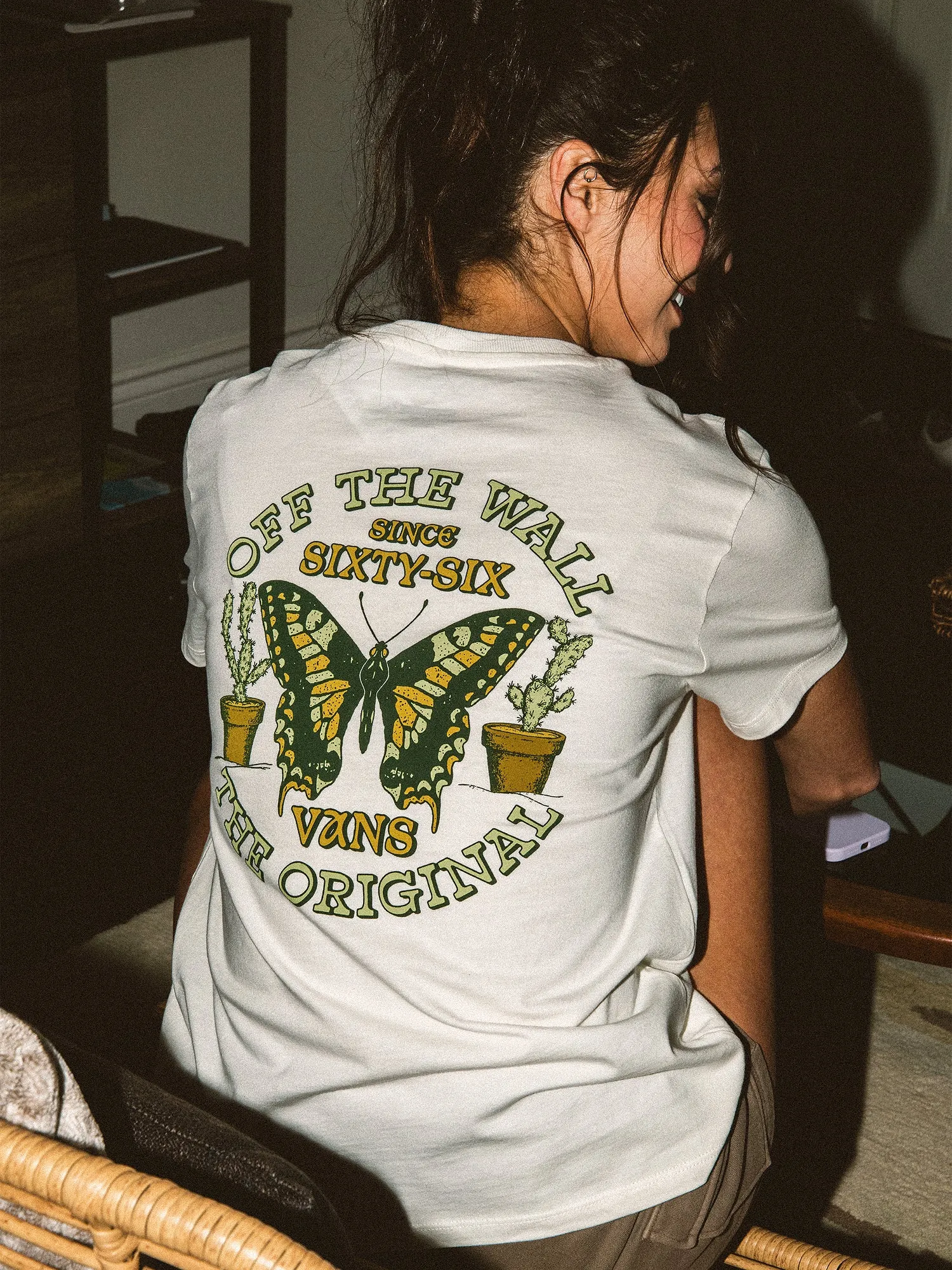 VANS NATURAL FLY TEE sold by Boathouse
