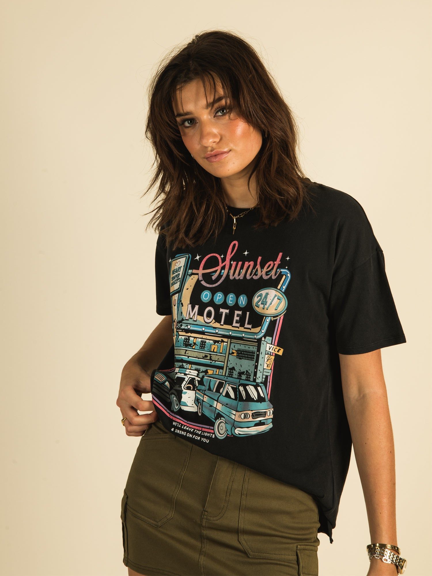 HARLOW BOYFRIEND SHORT SLEEVE SCREEN PRINT TEE - CLEARANCE sold by Boathouse