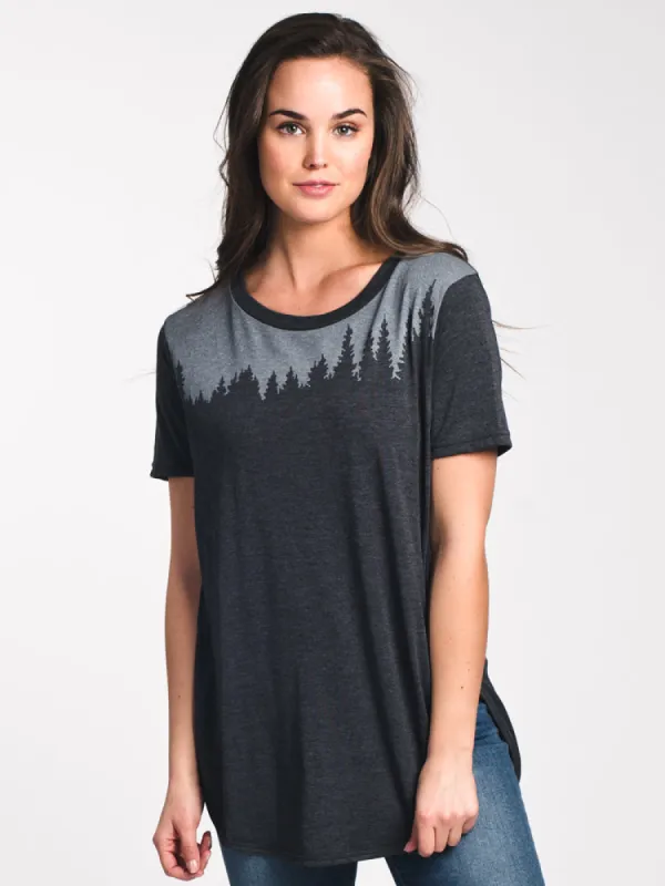 WOMENS JUNIPER LONG TEE - BLACK - CLEARANCE sold by Boathouse