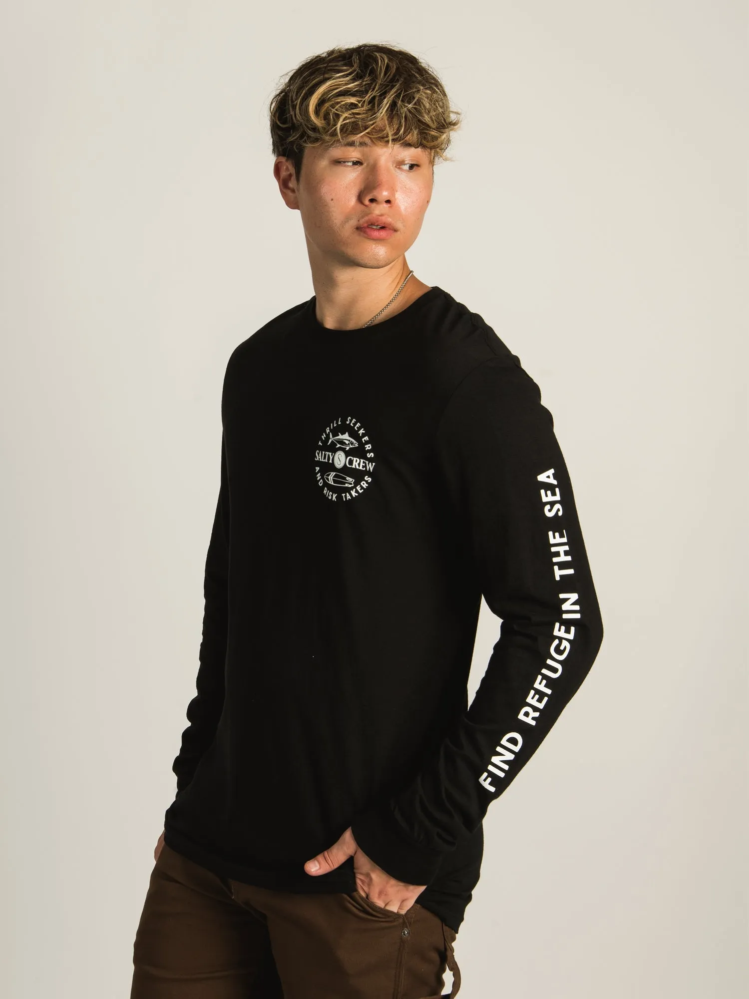 SALTY CREW FLIP FLOP STANDARD LONG SLEEVE TEE sold by Boathouse product image thumbnail 5
