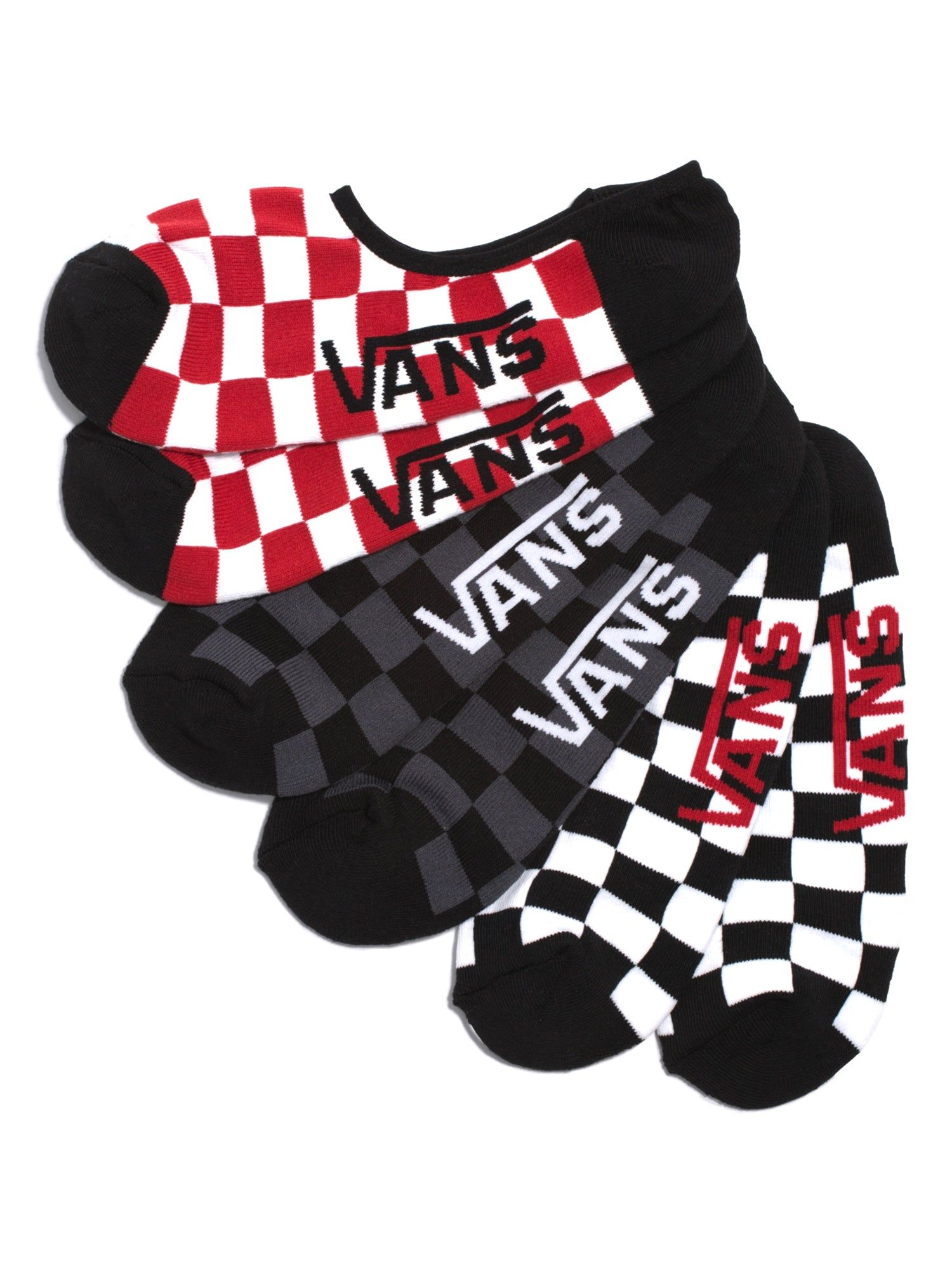 VANS CLASSIC SUPER NO SHOW 3 PACK 9.5-13 SOCKS - CLEARANCE sold by Boathouse