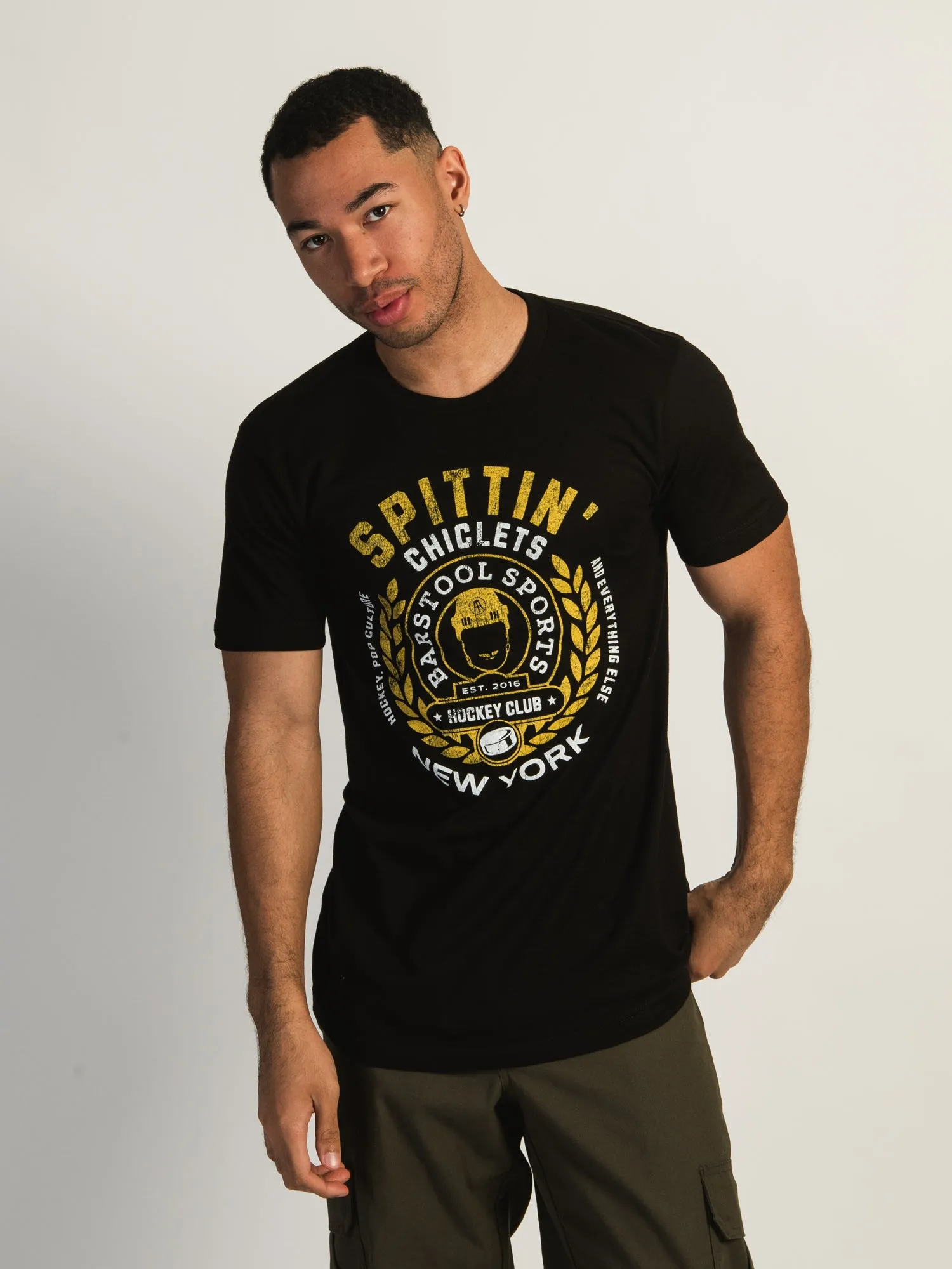 BARSTOOL SPORTS SPITTIN CHICLETS VARSITY T-SHIRT sold by Boathouse