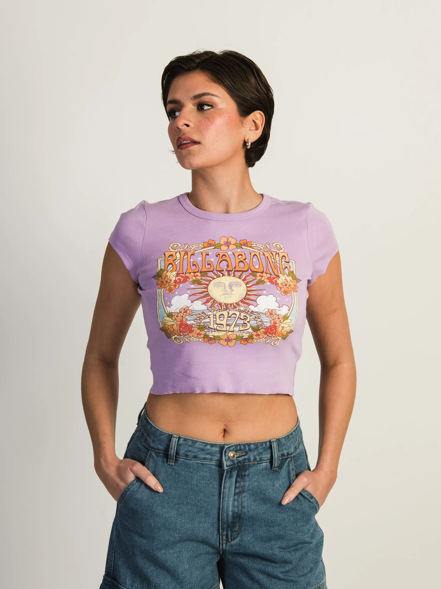 BILLABONG RISE WITH THE SUN CROPPED T-SHIRT sold by Boathouse product image thumbnail 3