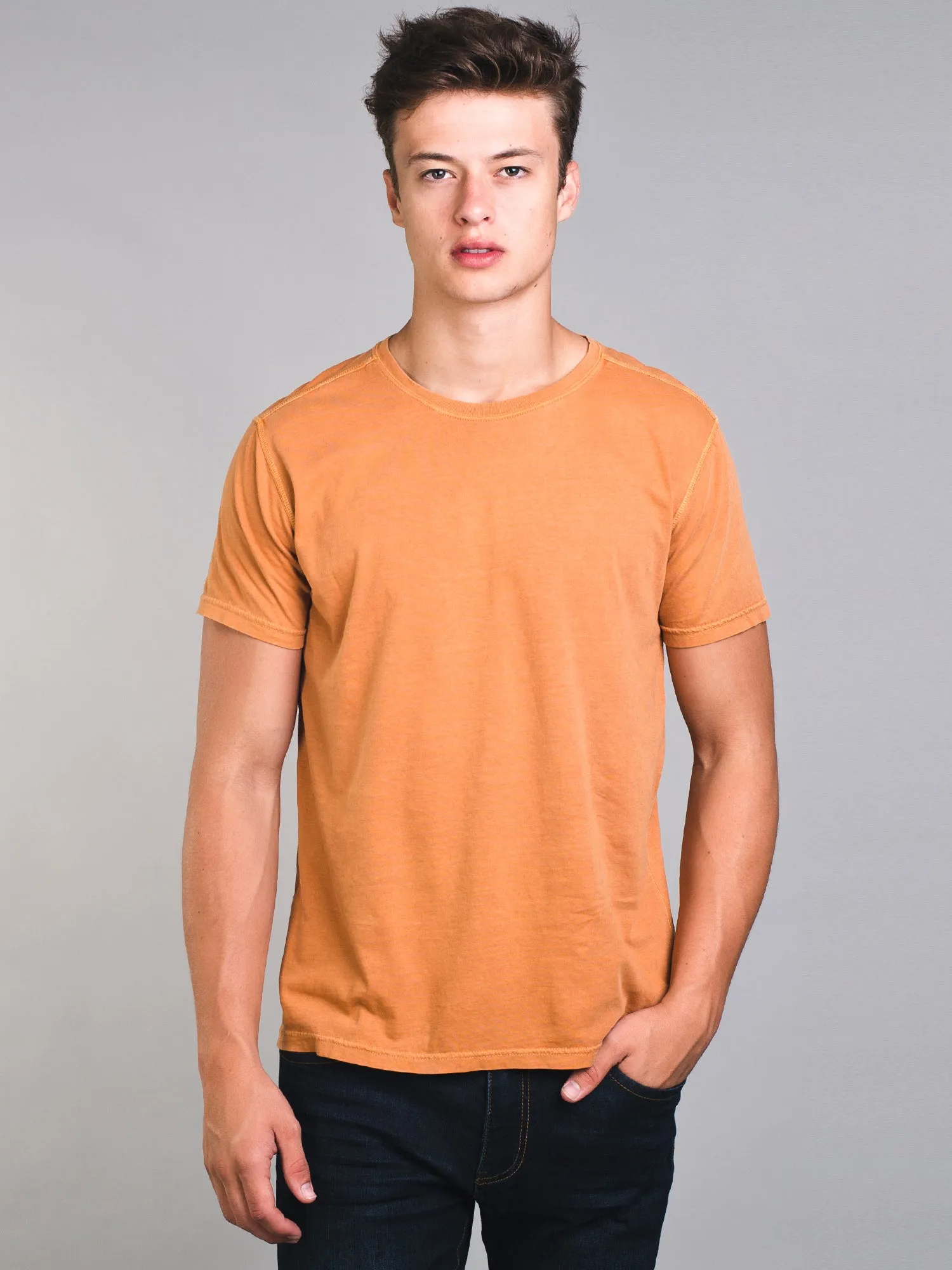 MENS VICTOR GARMENT CREW - AMBER - CLEARANCE sold by Boathouse