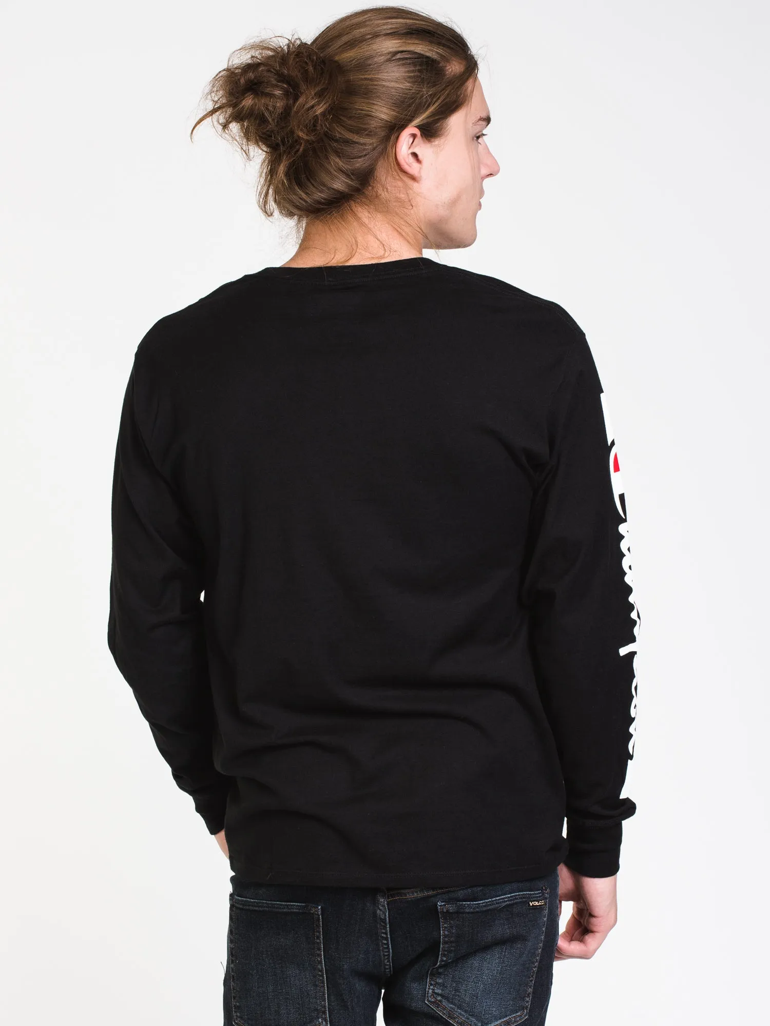 MENS CLASSIC RACE SCRIPT LONG SLEEVE T-SHIRT-BLK - CLEARANCE sold by Boathouse product image thumbnail 2