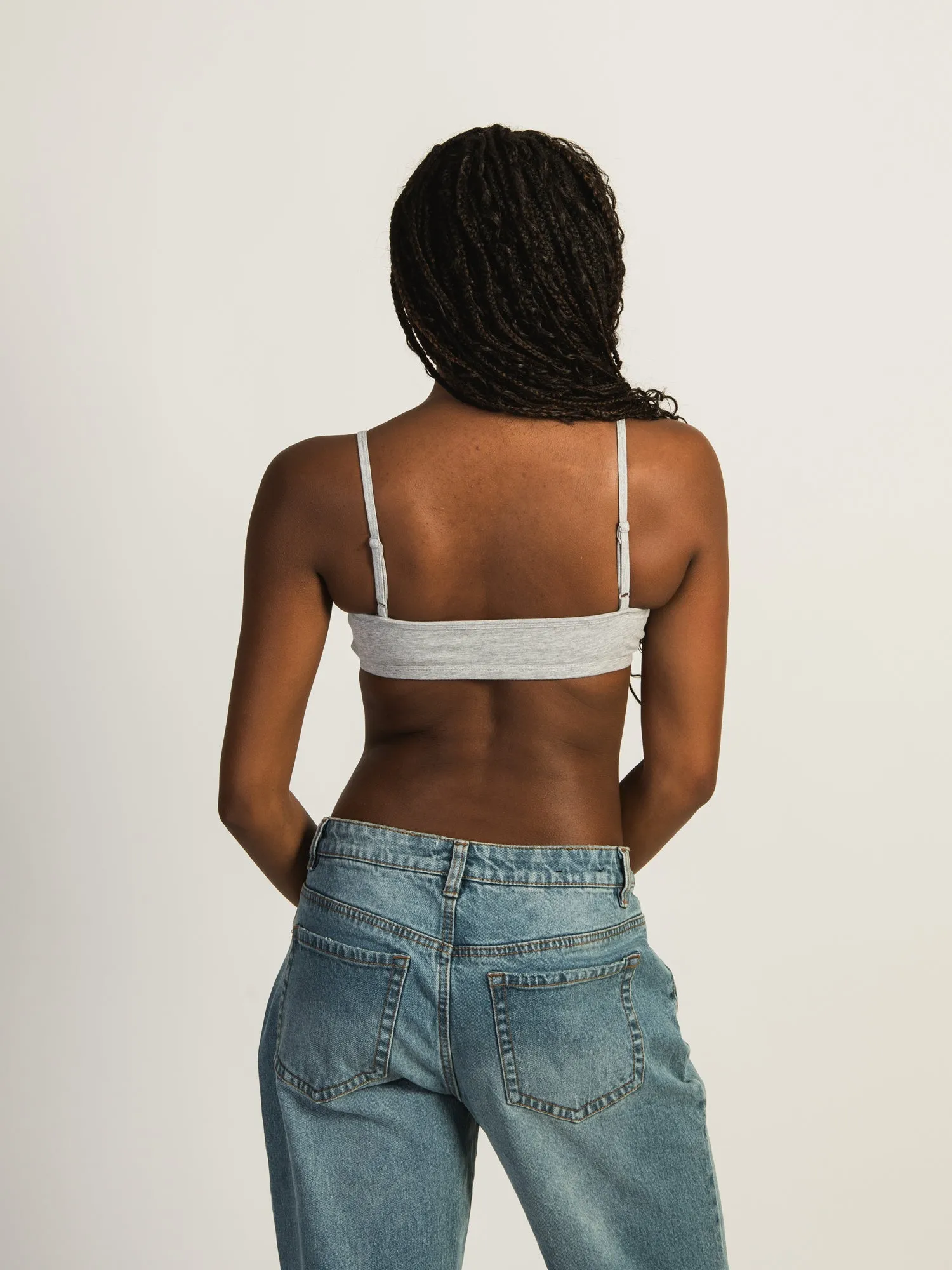 HARLOW CLASSIC MELANGE TRIANGLE BRALETTE - HEATHER GREY sold by Boathouse product image thumbnail 3