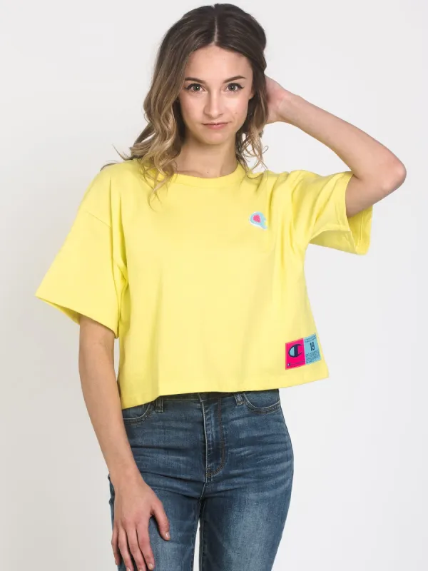 CHAMPION CROP HERITAGE SHORT SLEEVE TEE  - CLEARANCE sold by Boathouse