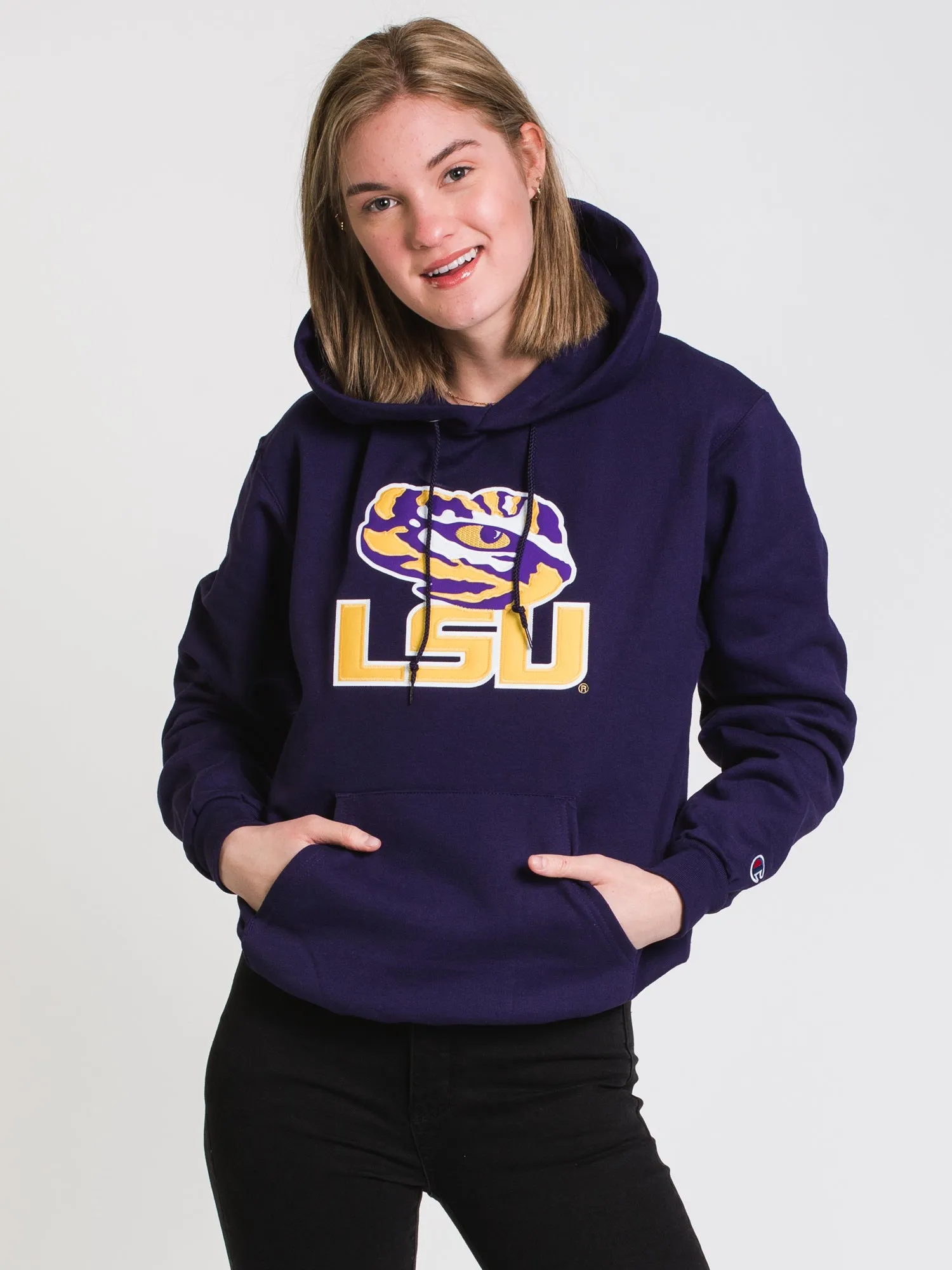 CHAMPION ECO POWERBLEND LSU UNIVERSITY HOODIE - CLEARANCE sold by Boathouse product image thumbnail 2