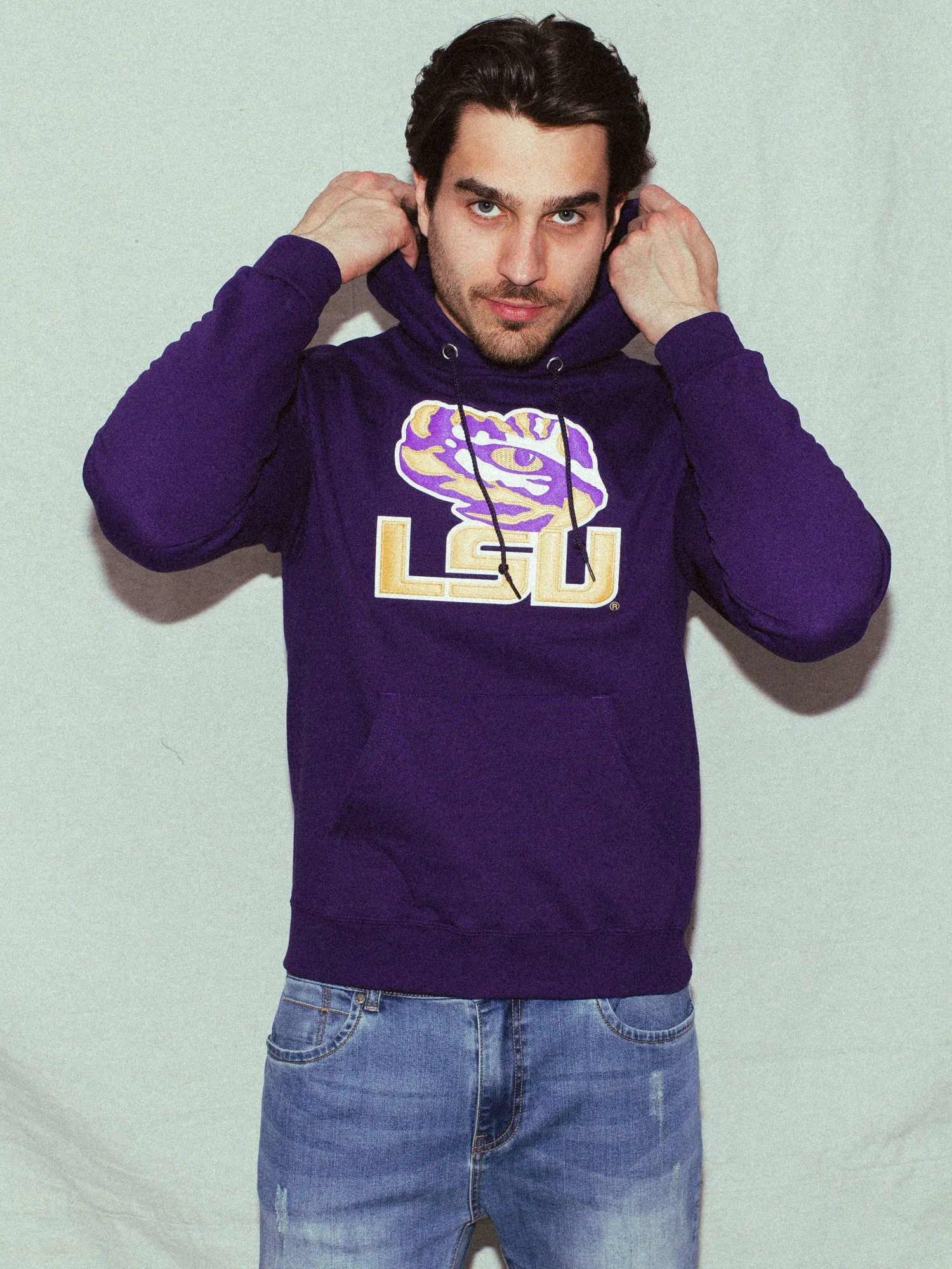CHAMPION ECO POWERBLEND LSU UNIVERSITY HOODIE - CLEARANCE sold by Boathouse