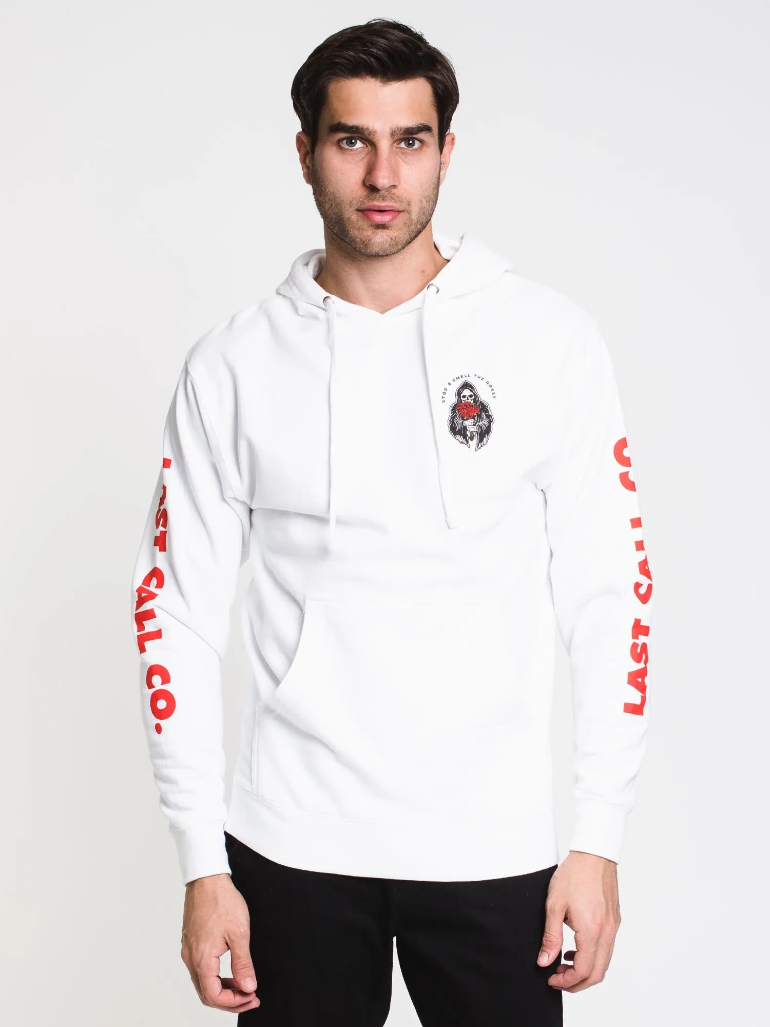 LAST CALL ROSES PULLOVER HOODIE - WHITE - CLEARANCE sold by Boathouse