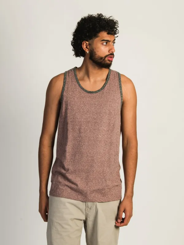 KOLBY CLEM MELANGE TANK - CORAL sold by Boathouse