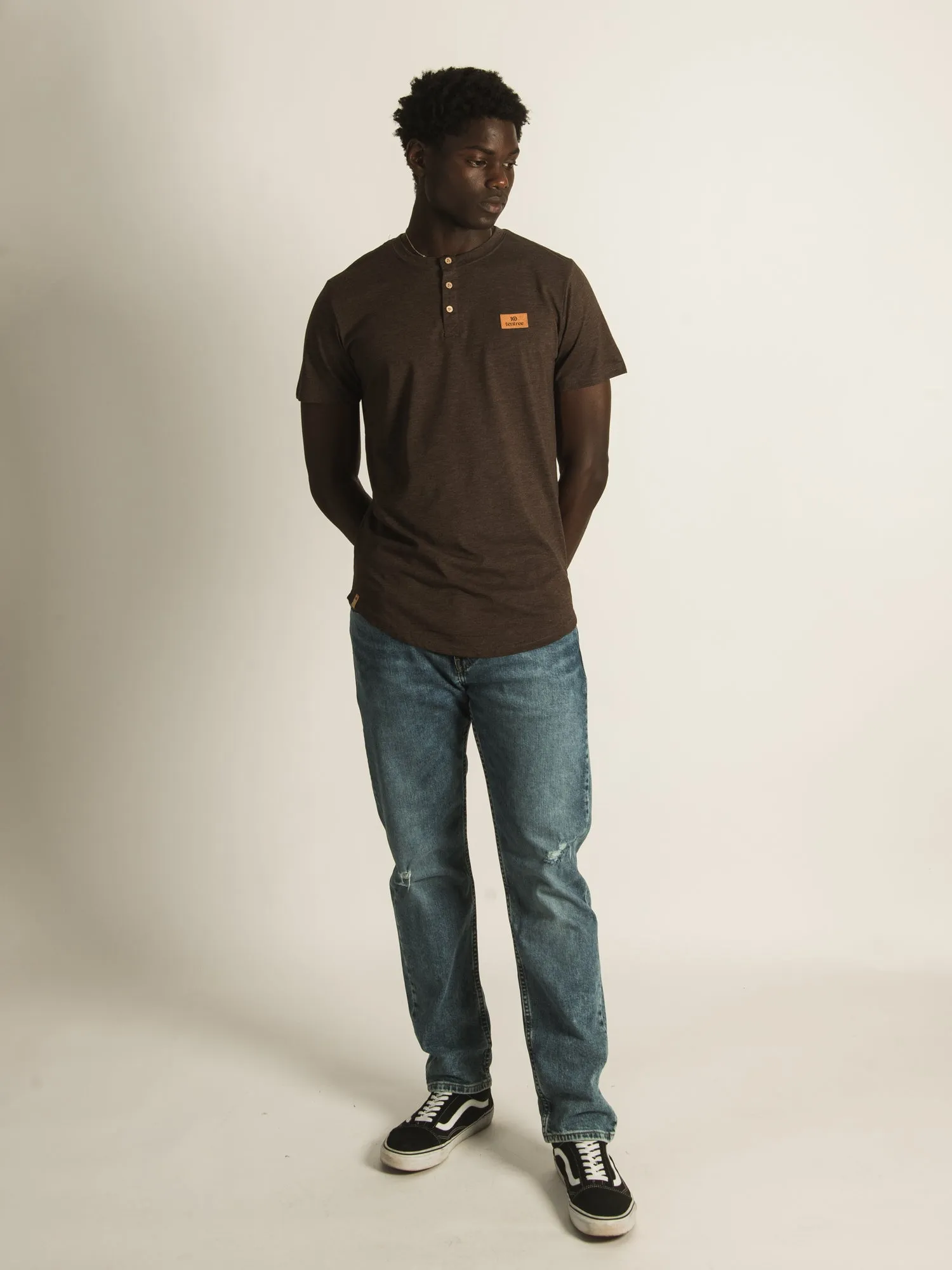 TENTREE CORK SHORT SLEEVE HENLEY T-SHIRT - CLEARANCE sold by Boathouse product image thumbnail 2