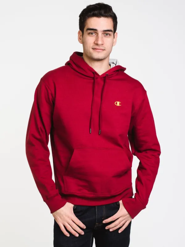 MENS COLOUR POP PULLOVER HOODIE - CHERRY/GLD - CLEARANCE sold by Boathouse